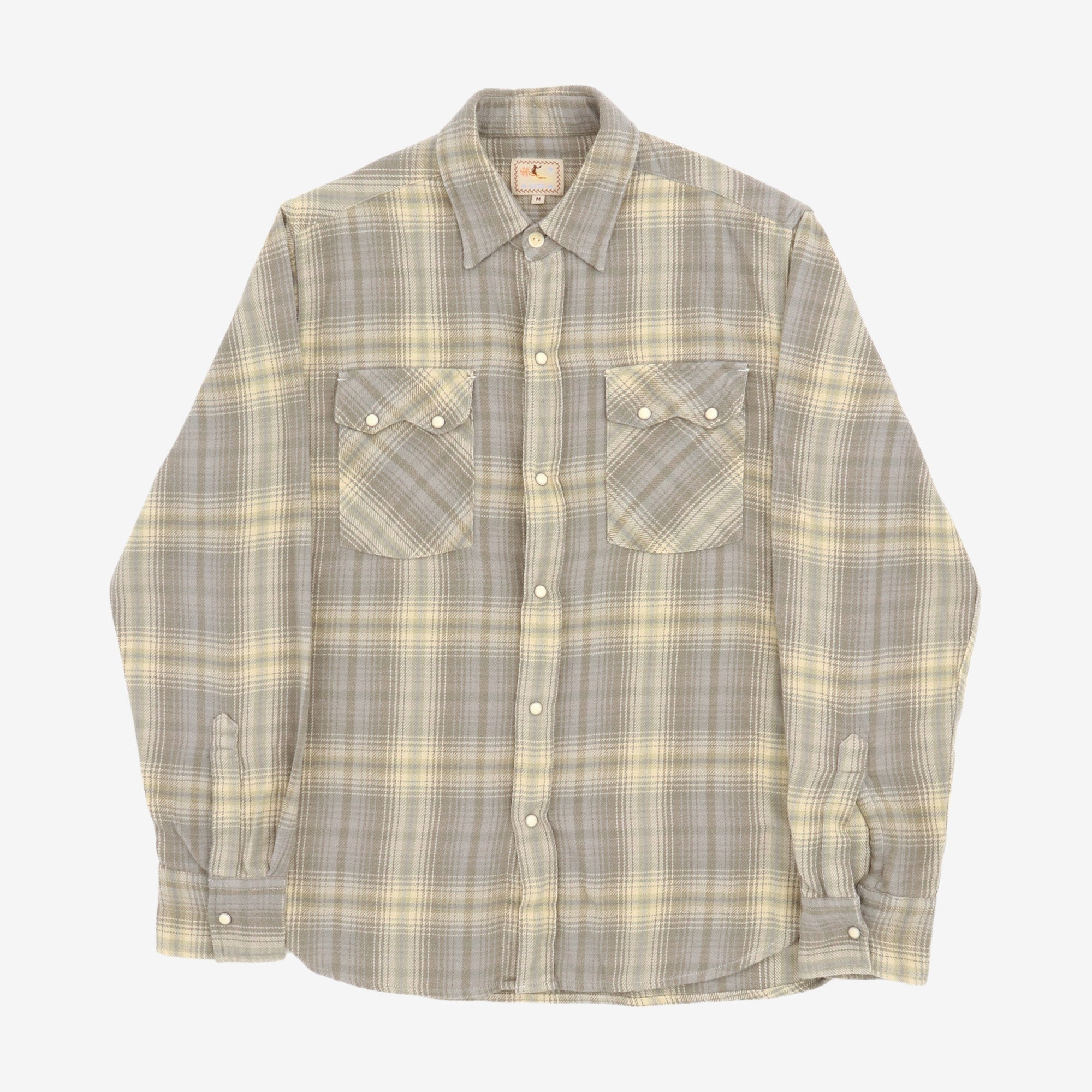 Washed Flannel Pearlsnap Shirt