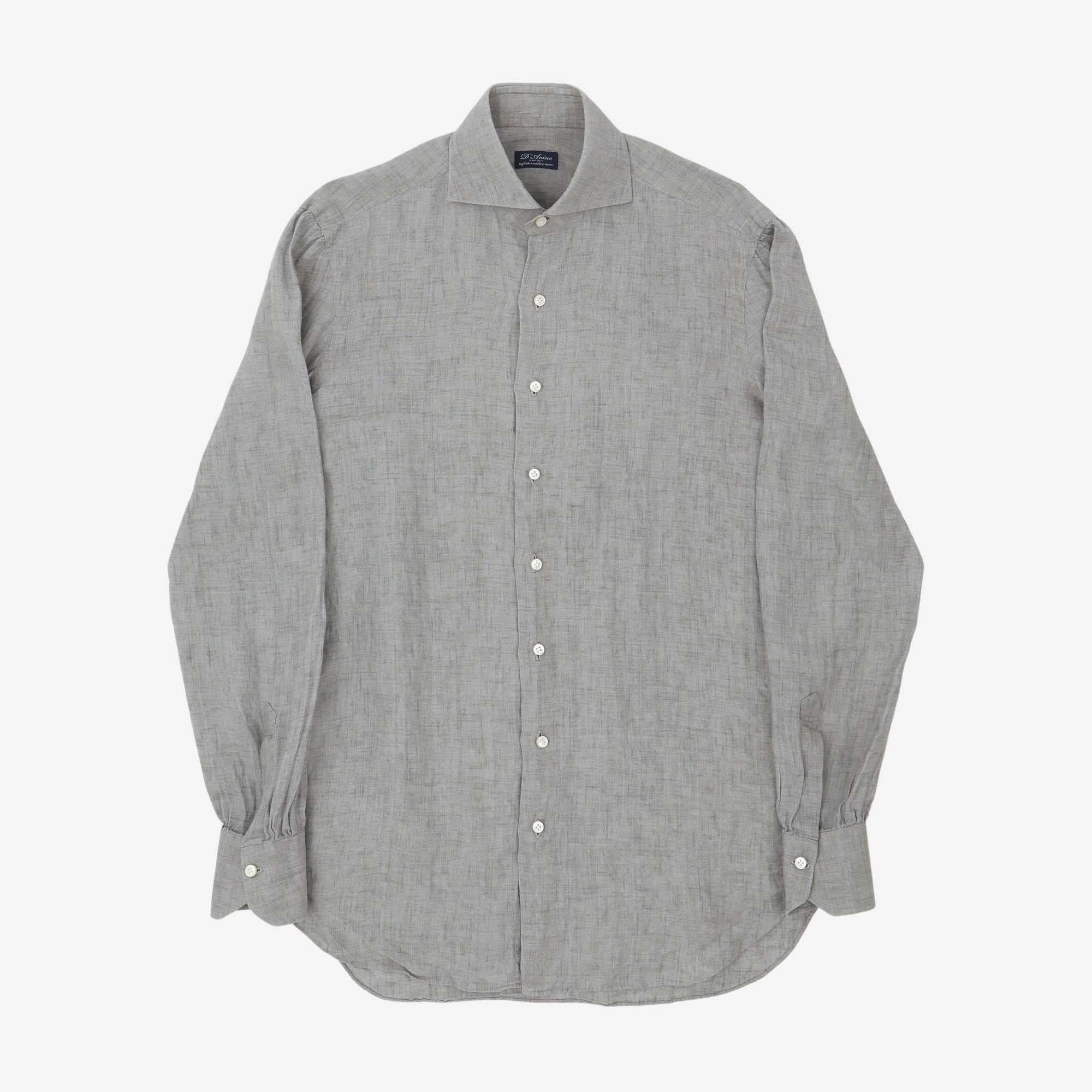 MTO Linen Spread Collar Shirt