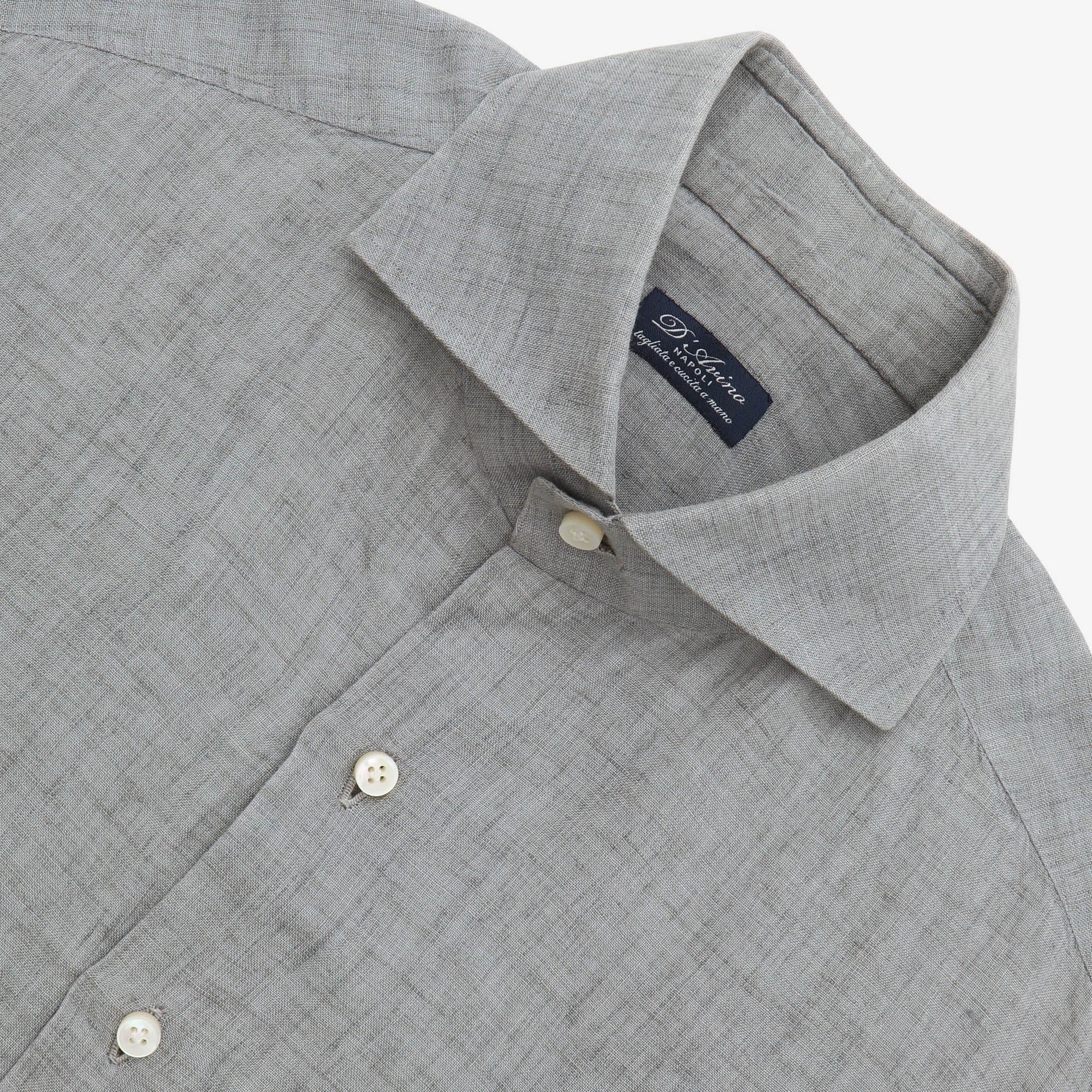 MTO Linen Spread Collar Shirt