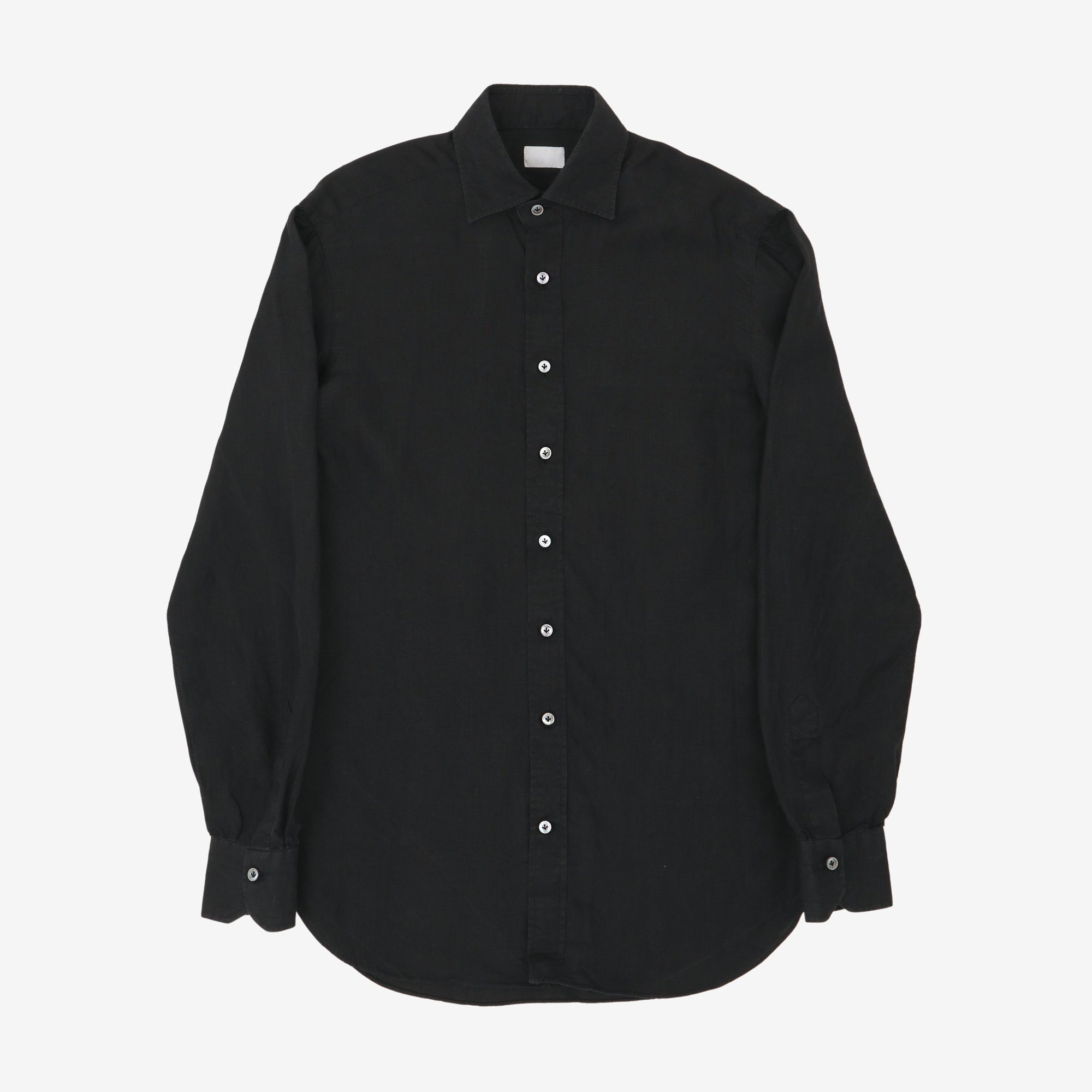MTO Spread Collar Linen Shirt