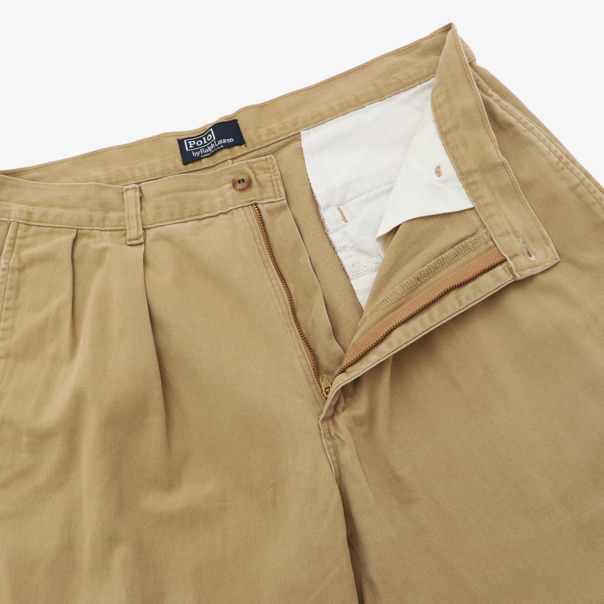 Vintage Double Pleated Twill Trousers (32W X 32L)