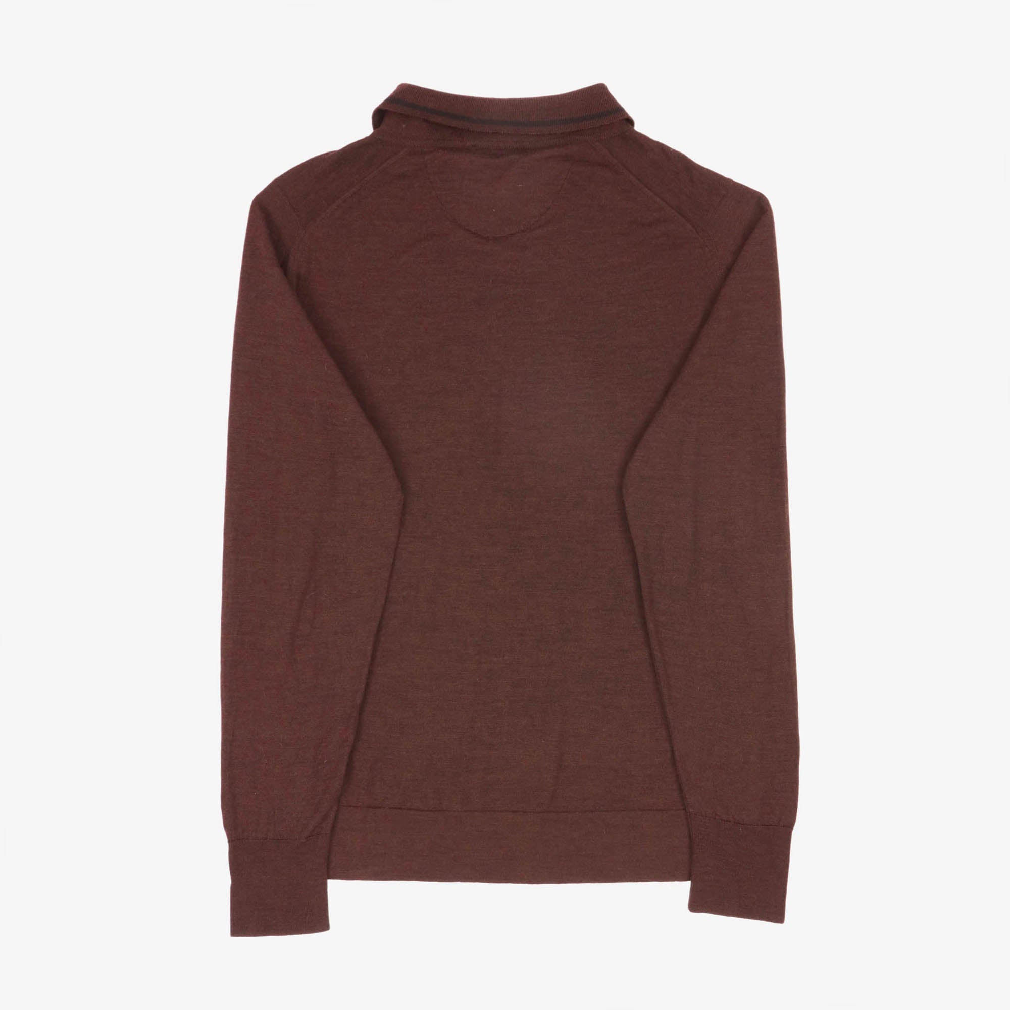 Heavy Trim Merino LS Polo