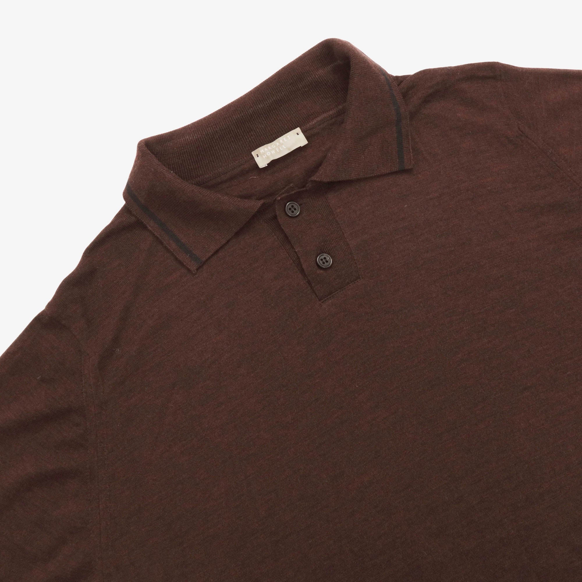 Heavy Trim Merino LS Polo