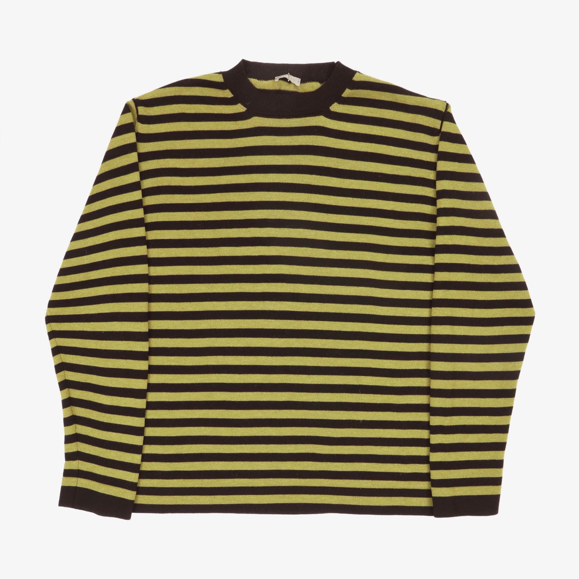 Merino Striped Crewneck Top