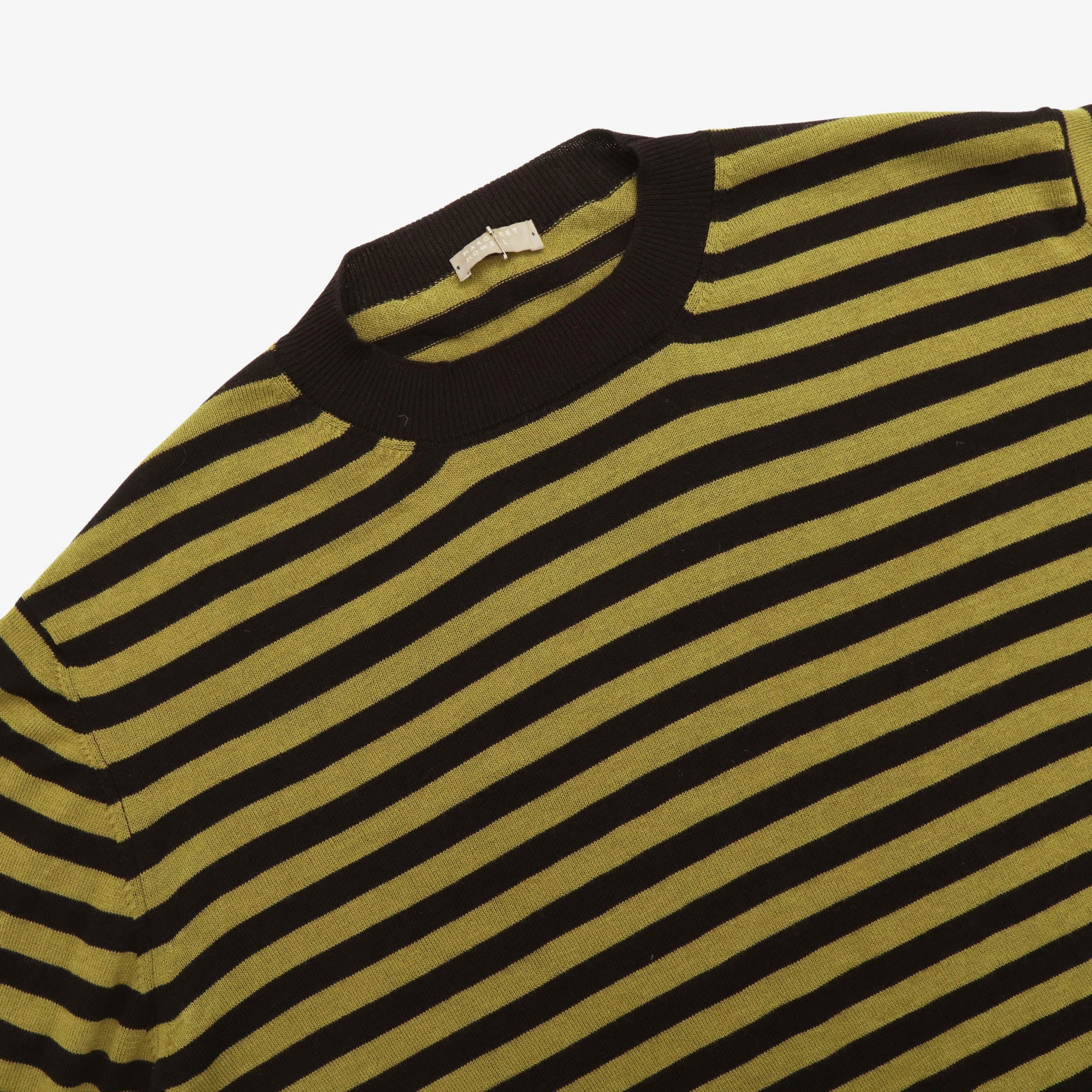 Merino Striped Crewneck Top