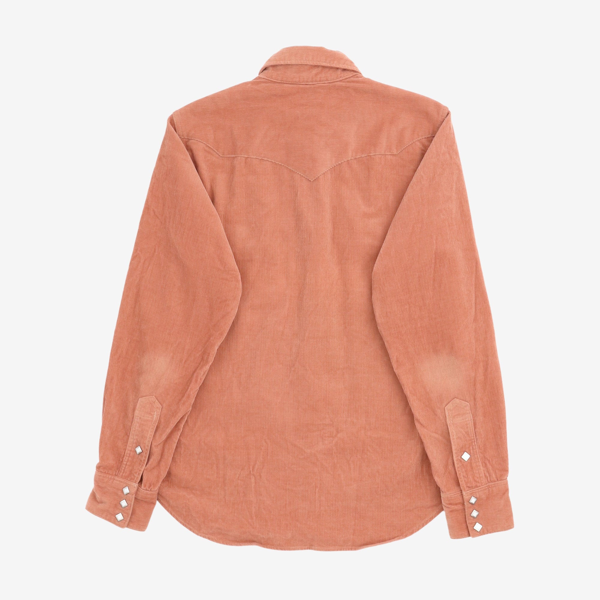 Corduroy Snap Button Western Shirt