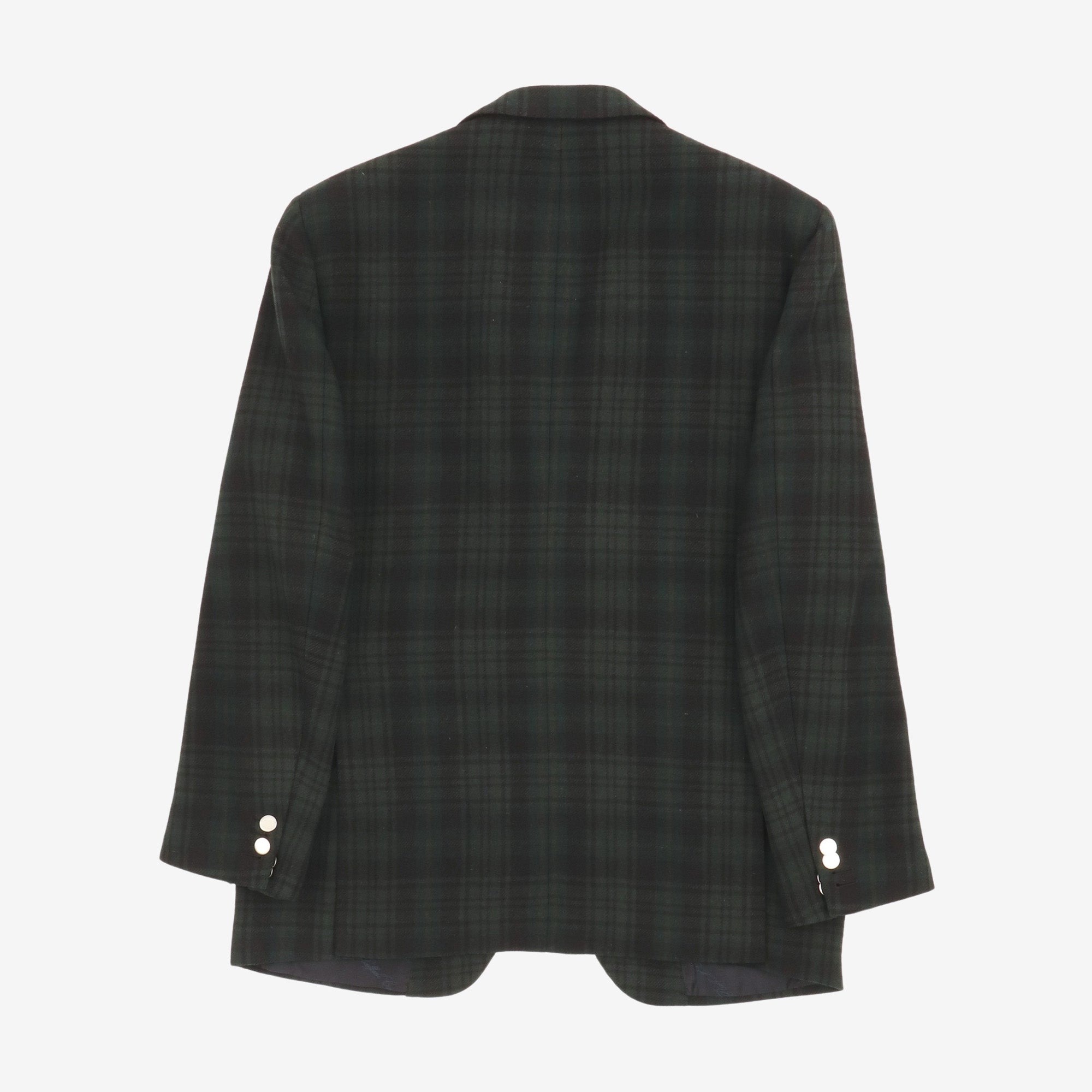 Aida Blackwatch Tartan Wool Blazer