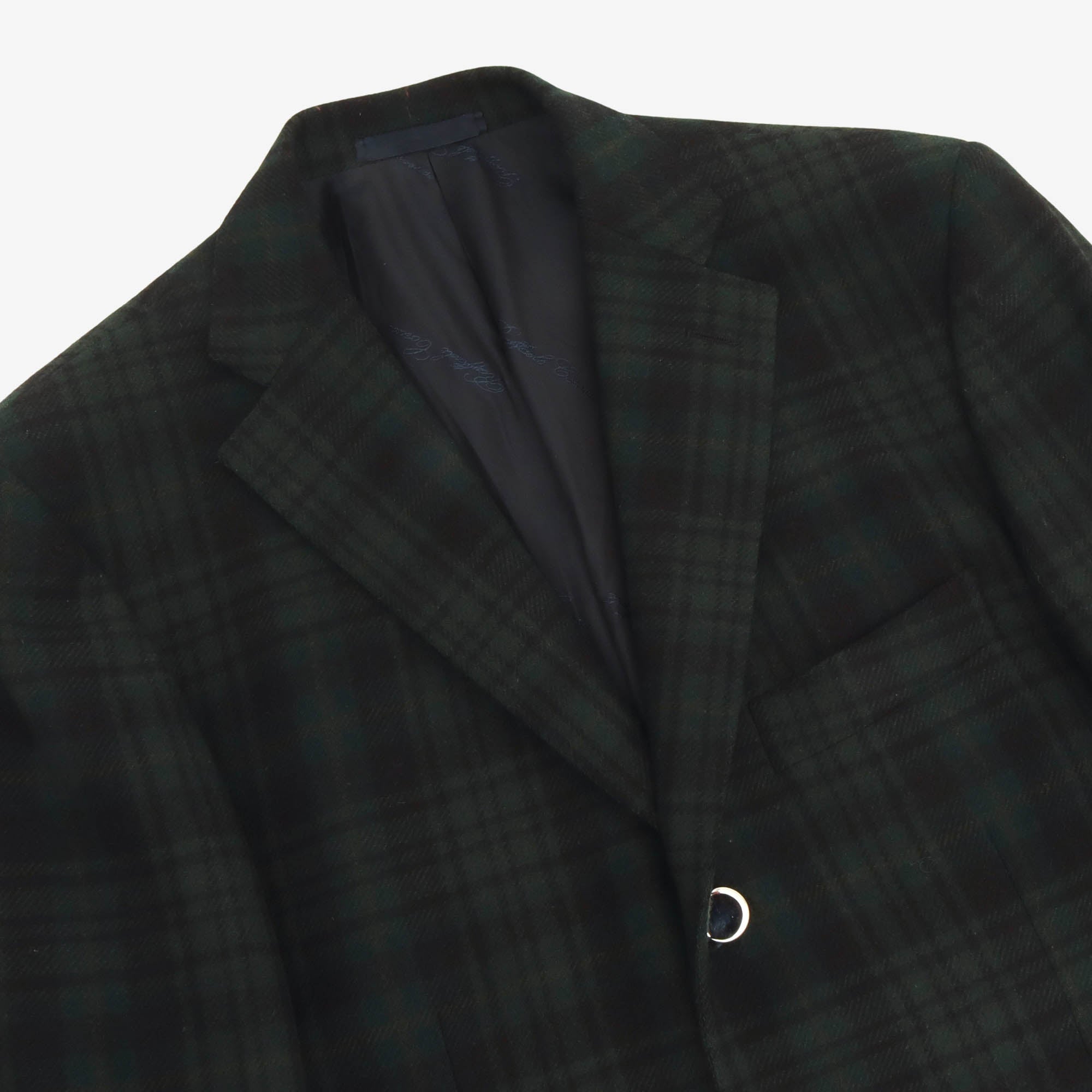 Aida Blackwatch Tartan Wool Blazer