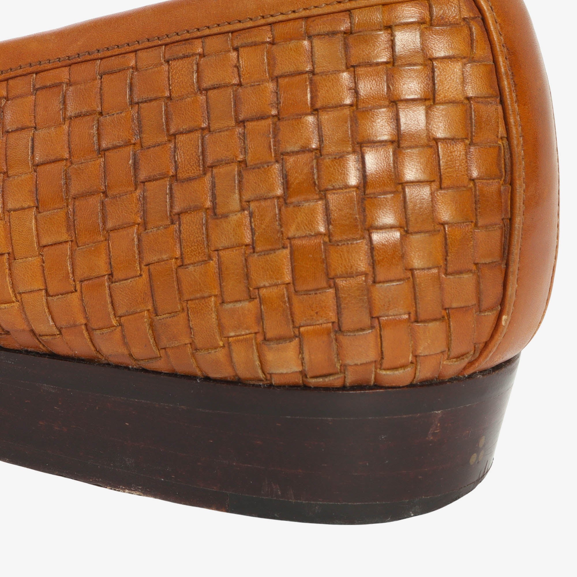 Woven Leather Sagan Classic Penny Loafer
