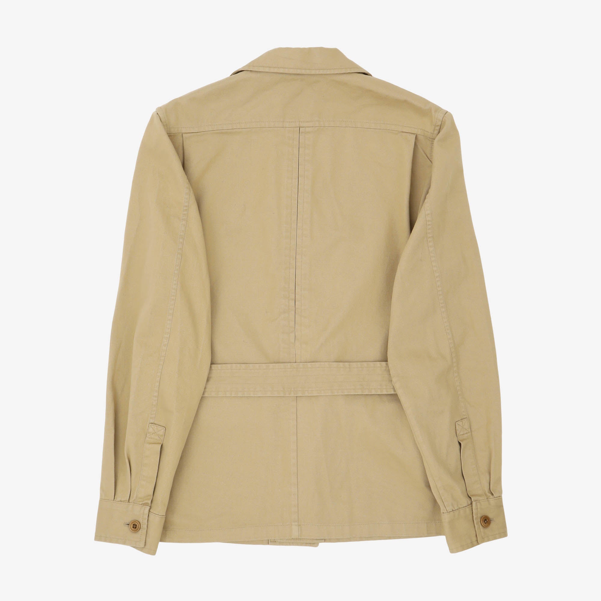 Belted Twill Safari Jacket