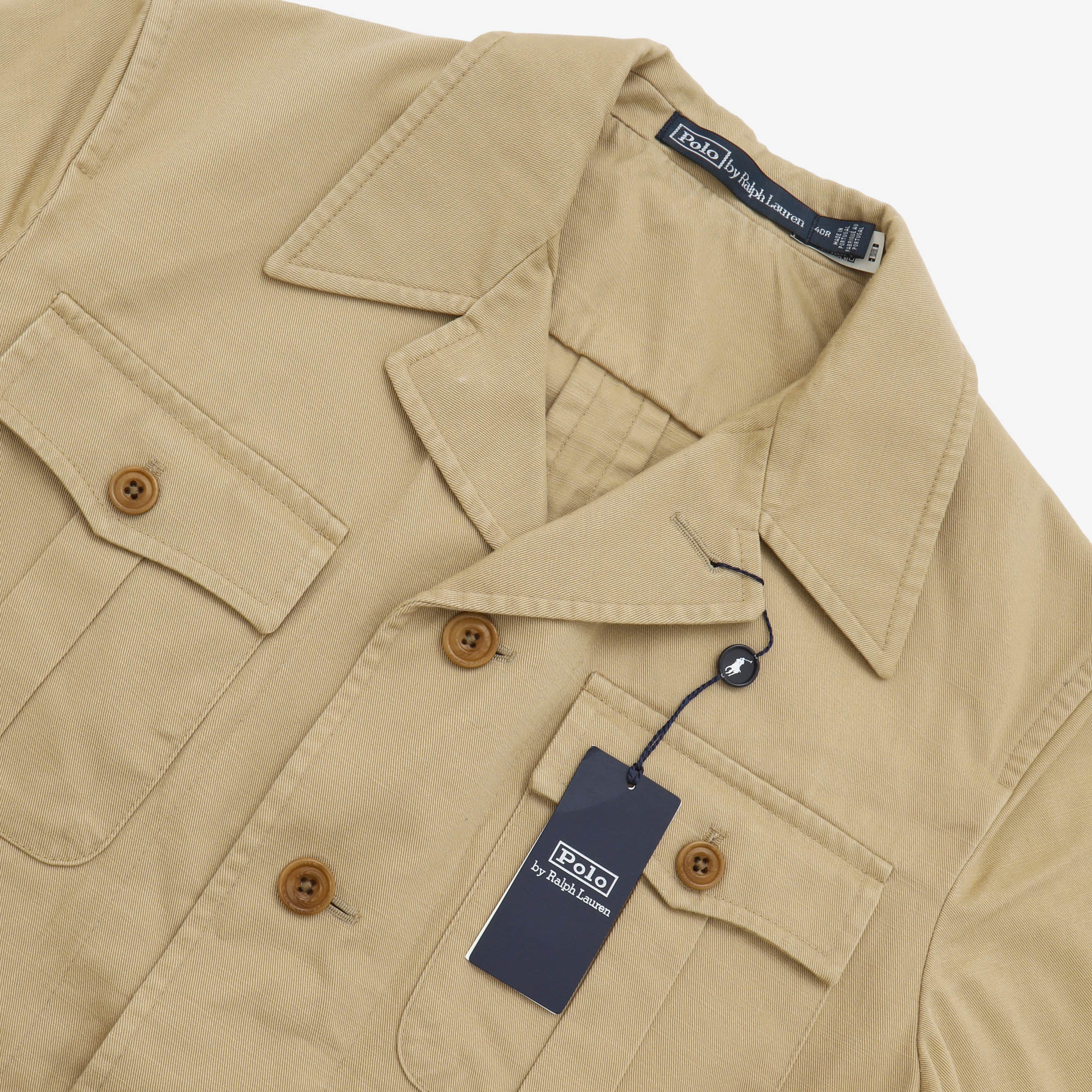 Belted Twill Safari Jacket