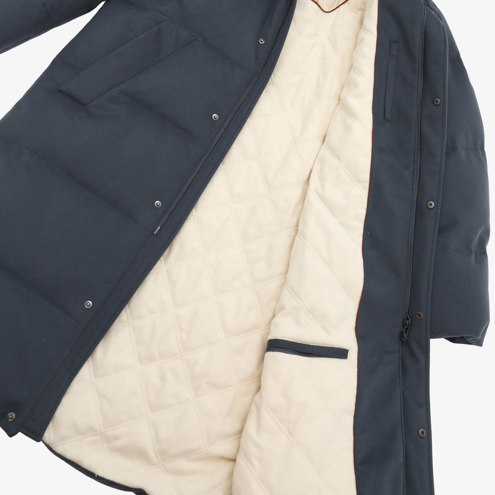 Quilted Cashmere Down Parka