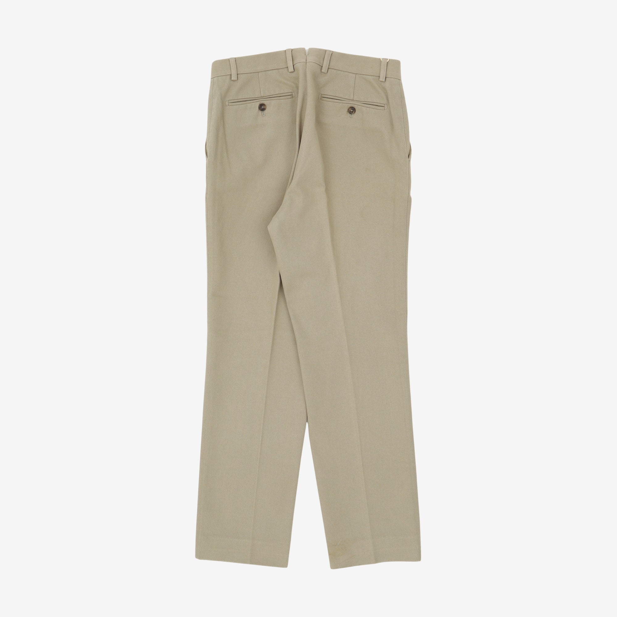 Cotton Twill Flat Front Trousers (30W X 30L)