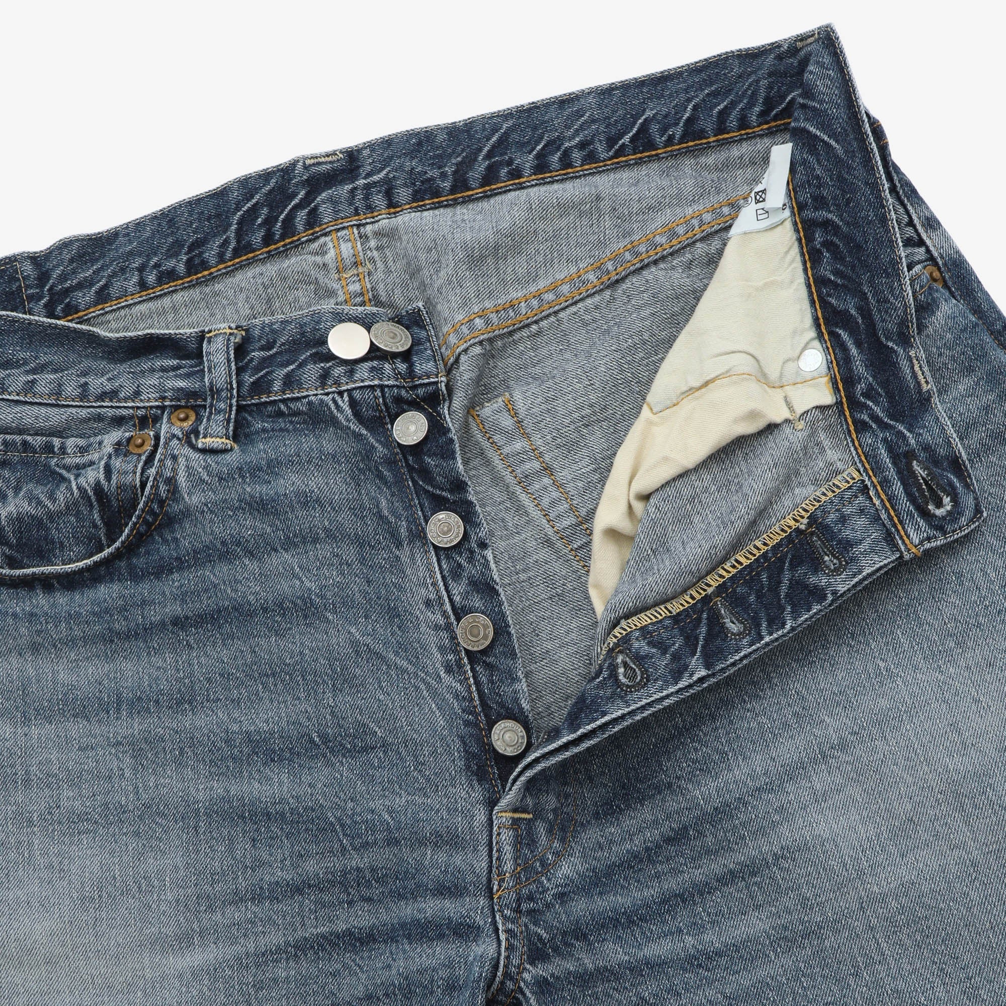 1101 Second Hand Used Wash 12oz Selvedge Jeans (32W X 27L)