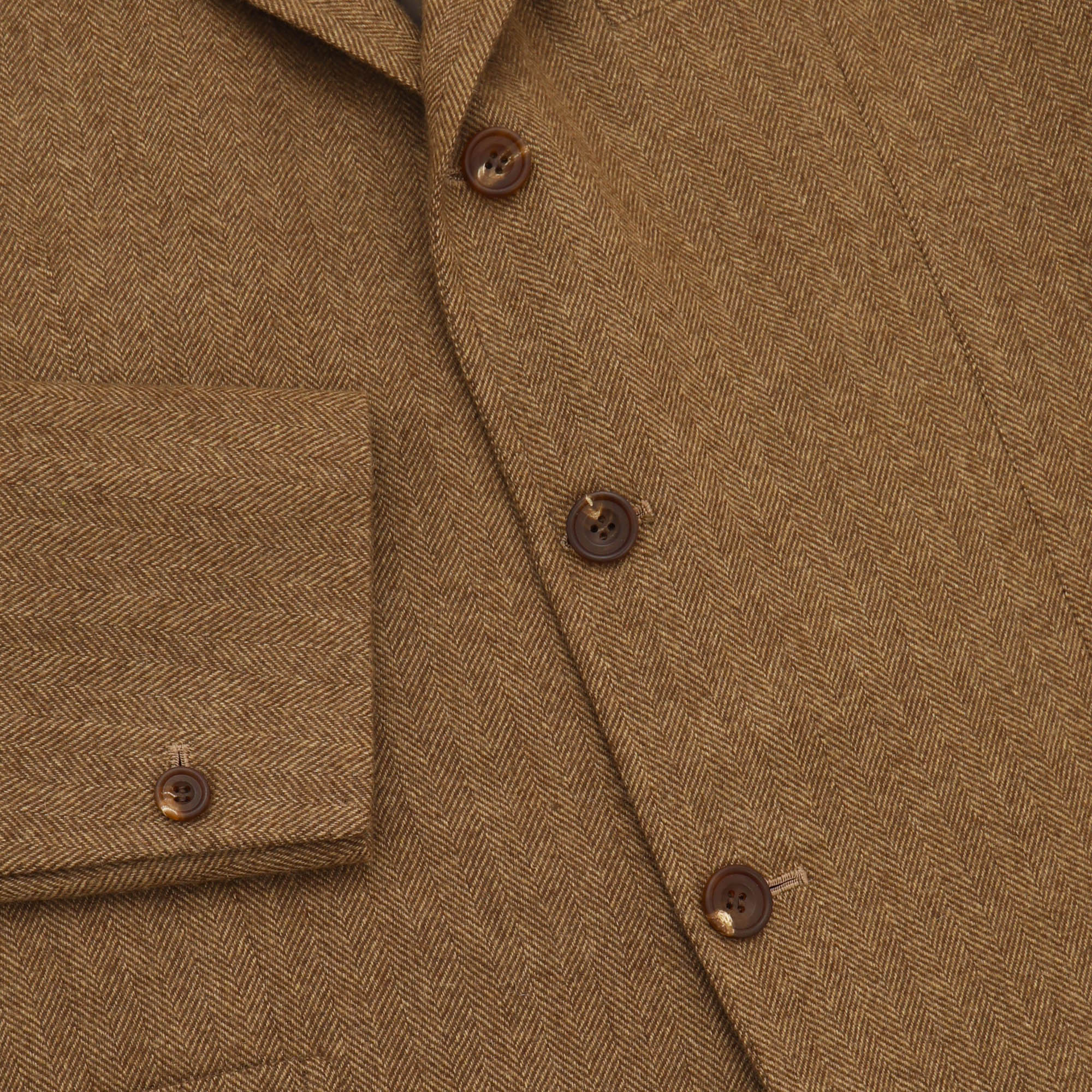 Bespoke Cashmere Herringbone Blazer