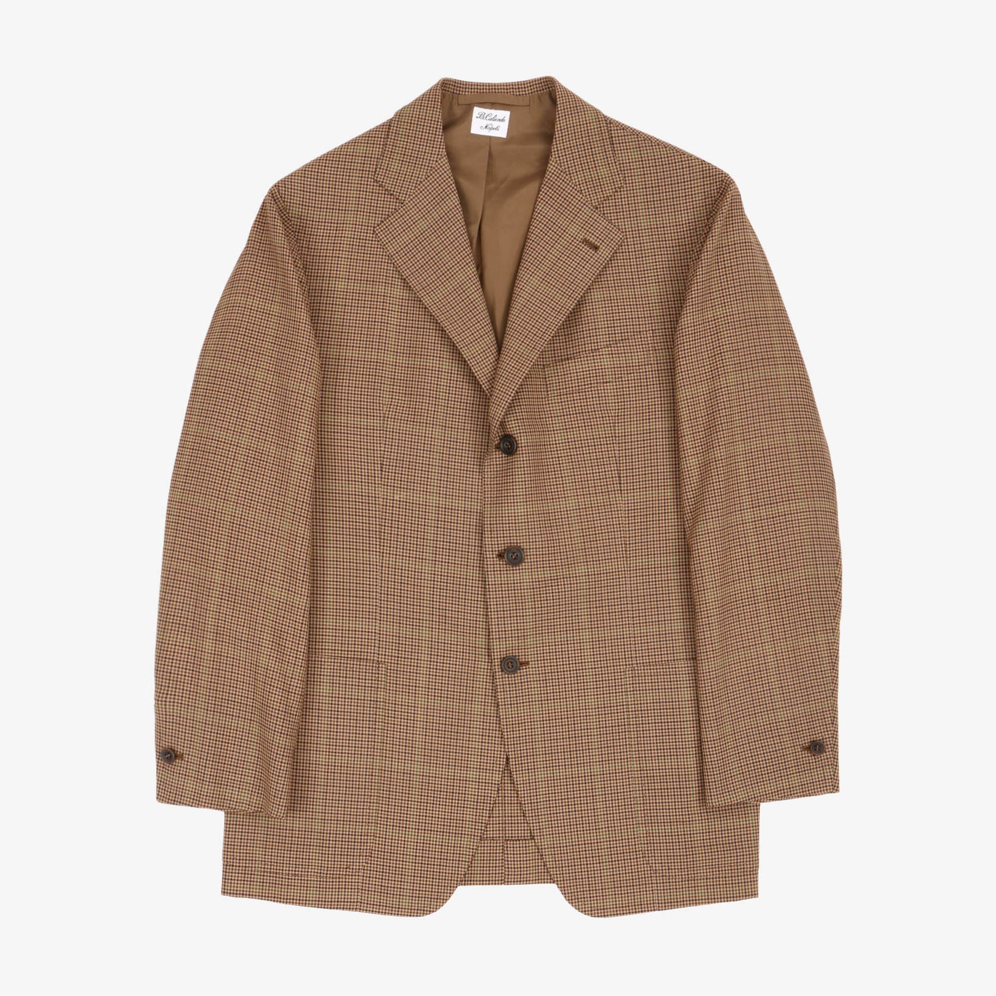 Bespoke Micro Check Wool Blazer