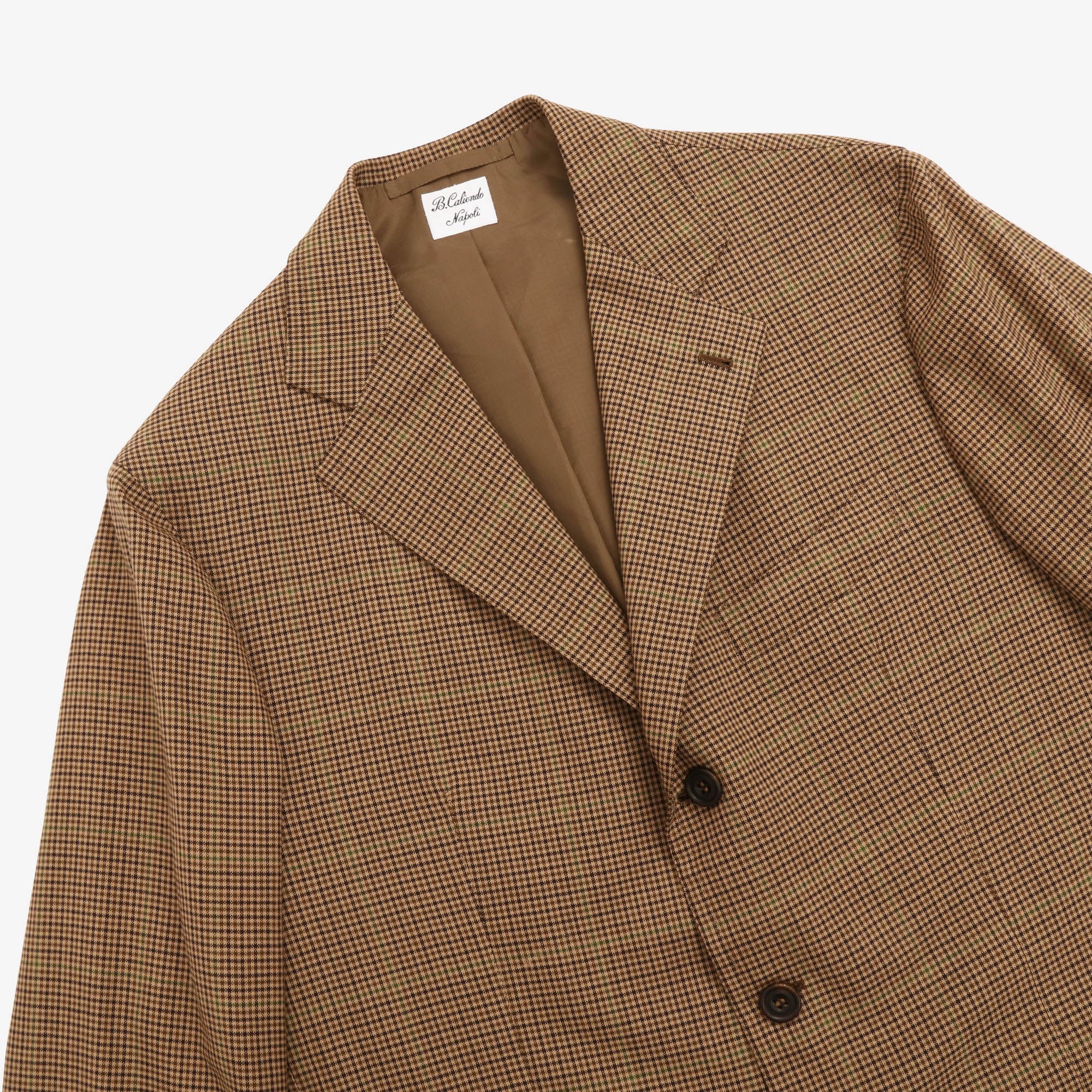 Bespoke Micro Check Wool Blazer