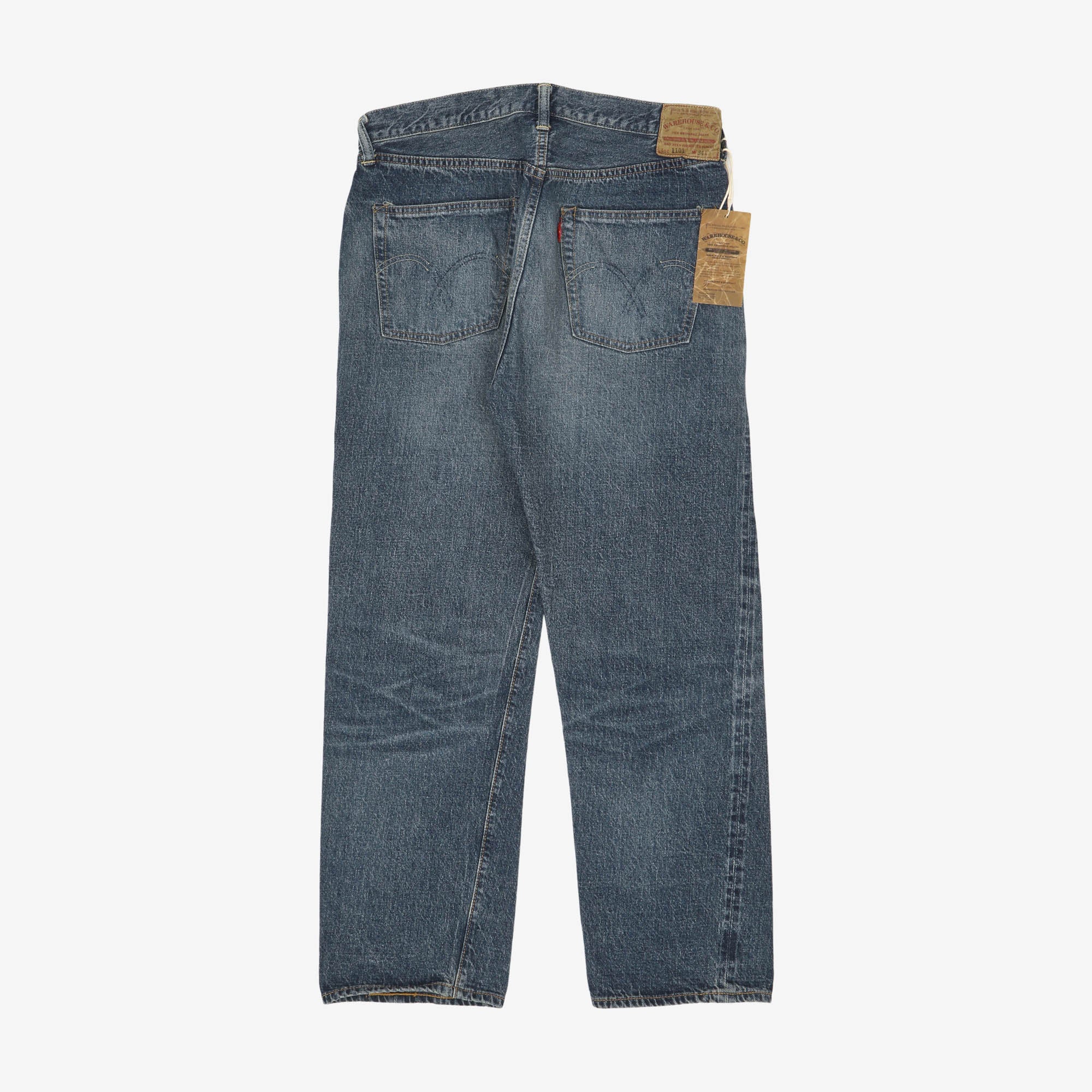 1101 Second Hand Used Wash 12oz Selvedge Jeans (32W X 27L)