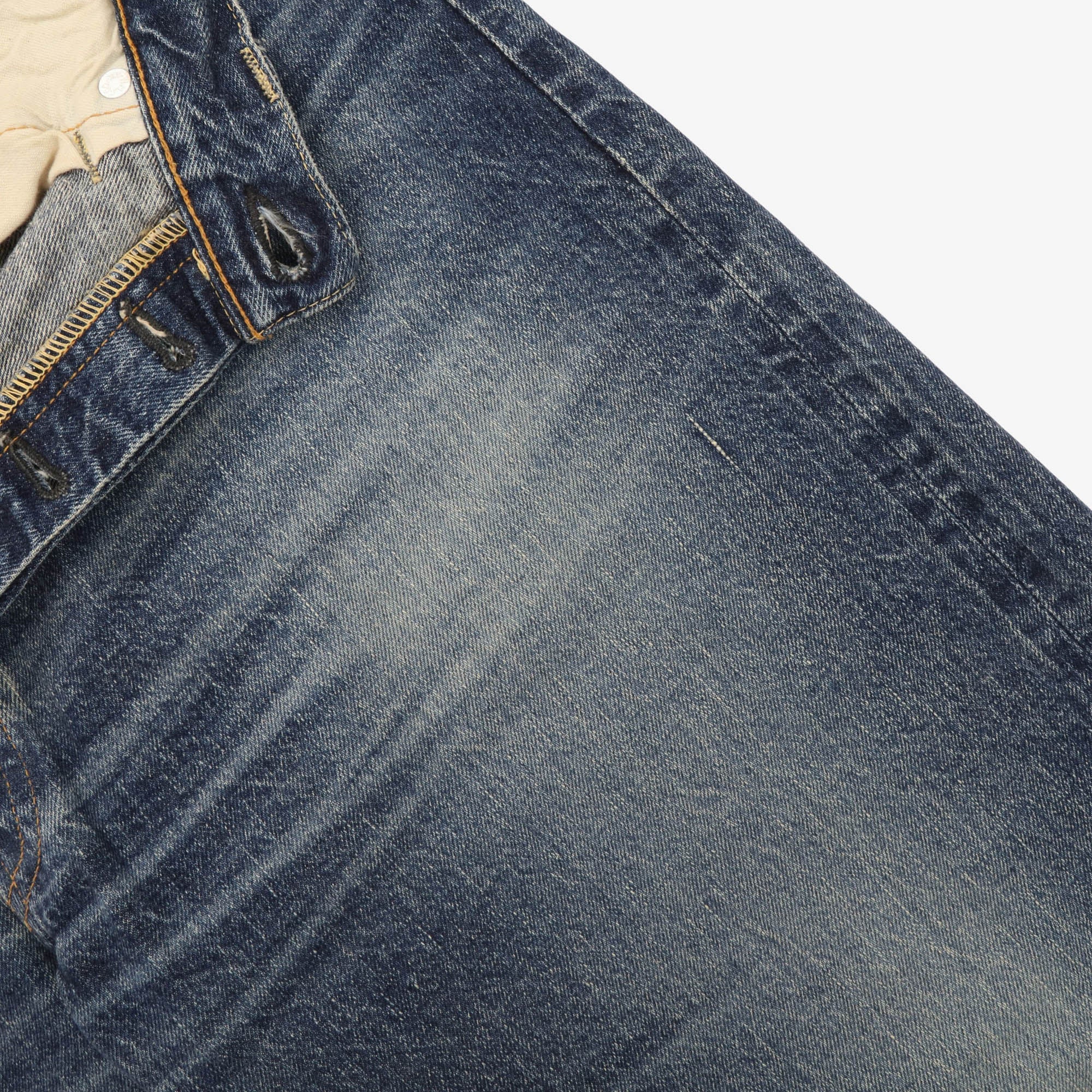 1101 Second Hand Used Wash 12oz Selvedge Jeans (33W X 27L)
