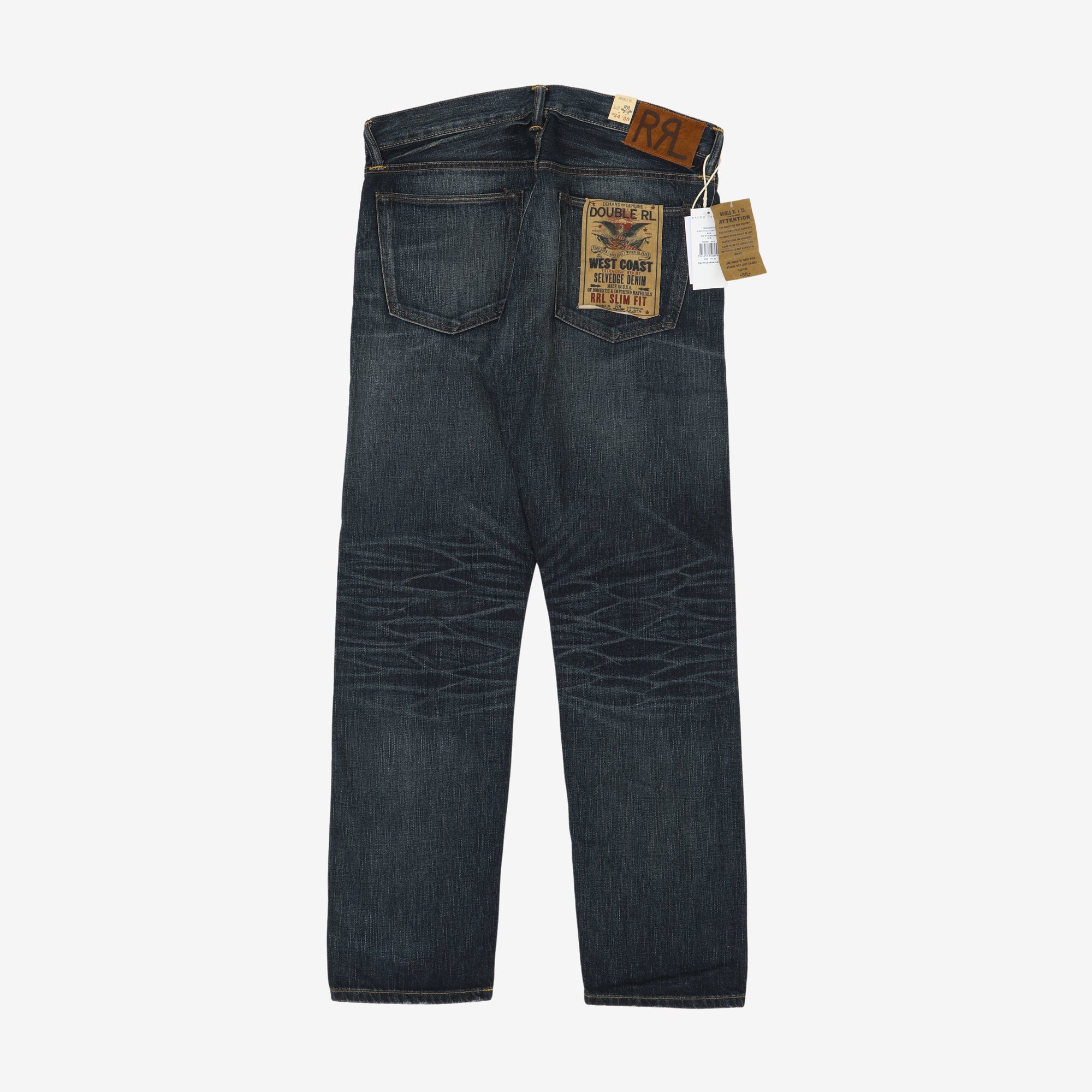 Slim Fit Ridgecrest Selvedge Jeans (34W X 31L)