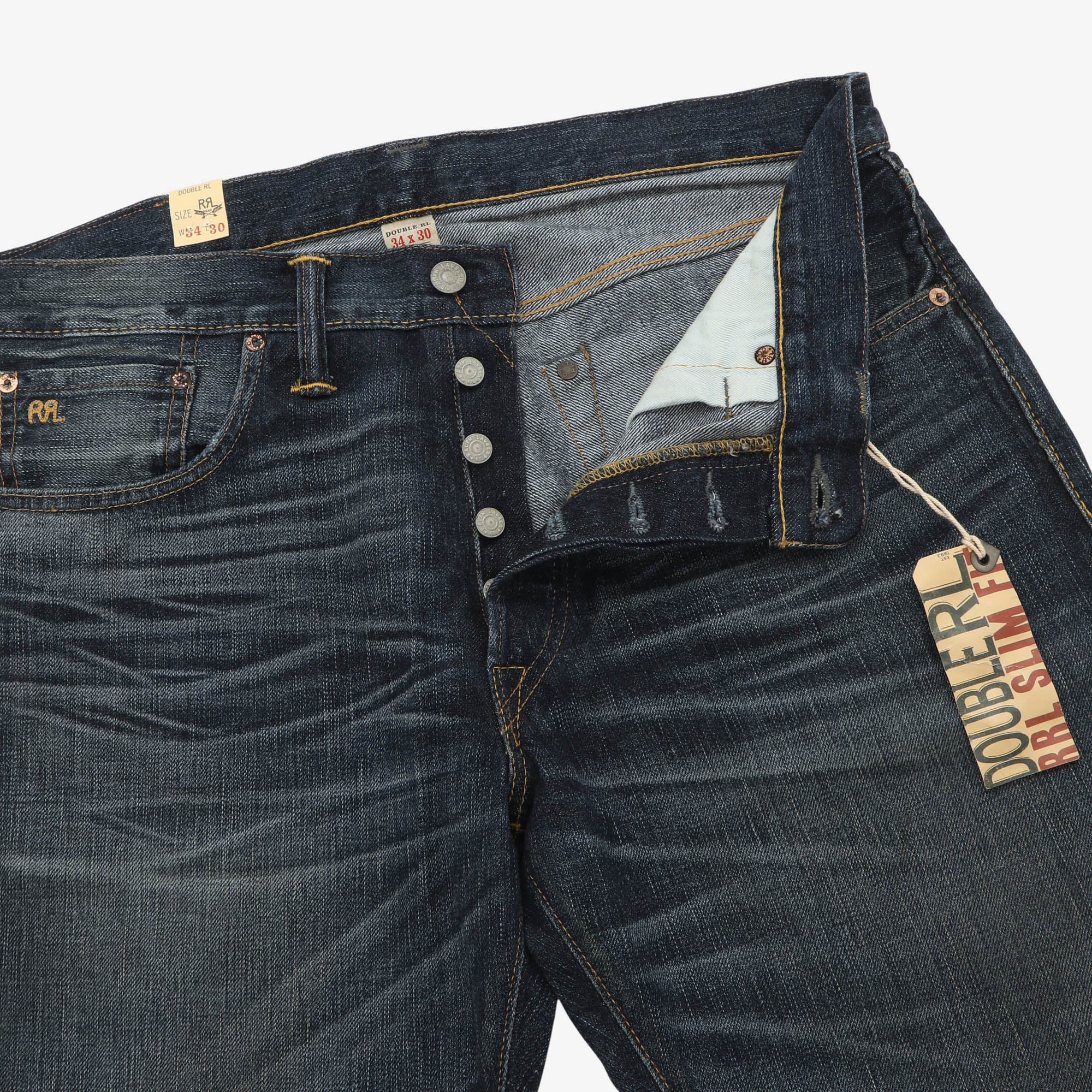 Slim Fit Ridgecrest Selvedge Jeans (34W X 31L)