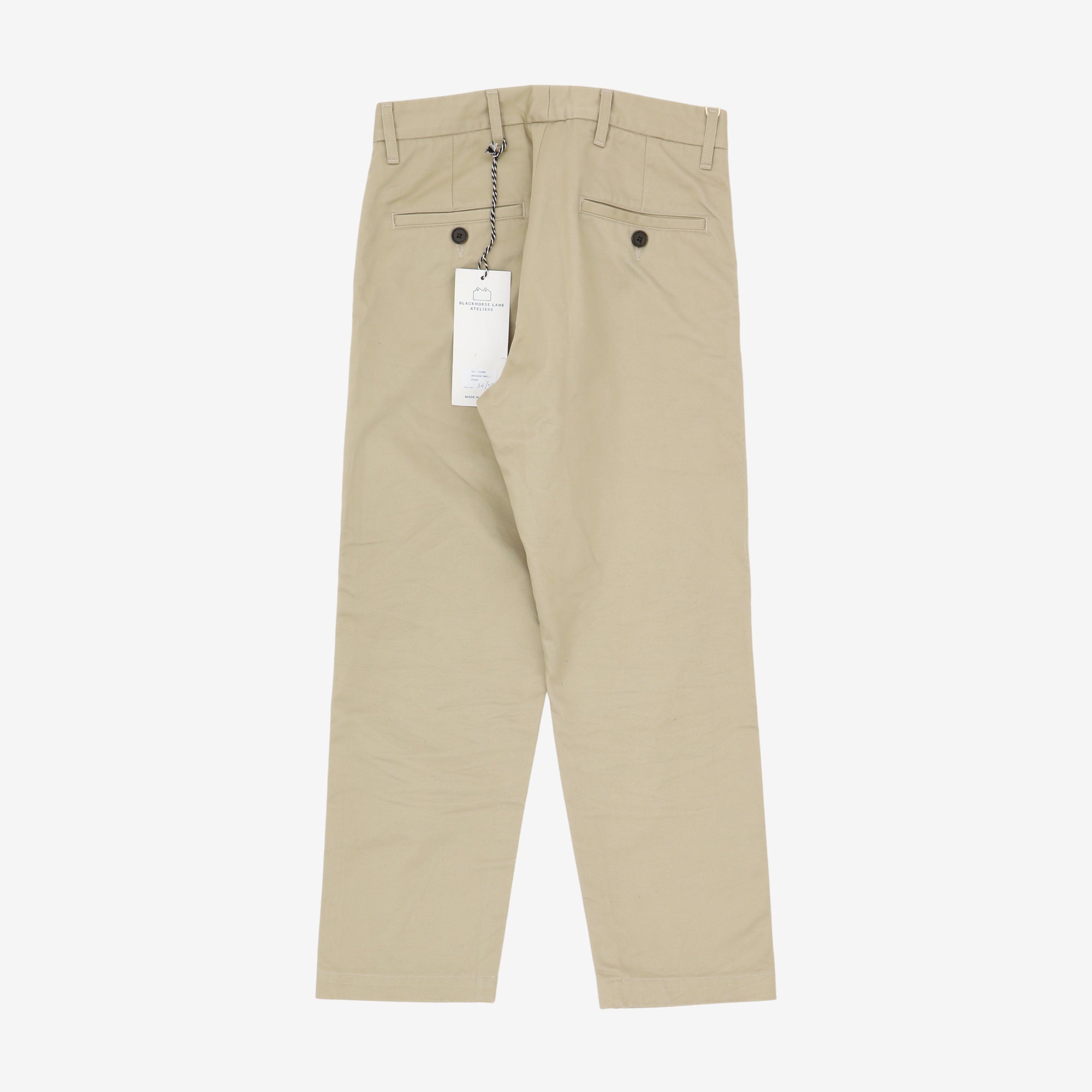 W11 Straight Tapered Twill Chinos (33W X 27L)