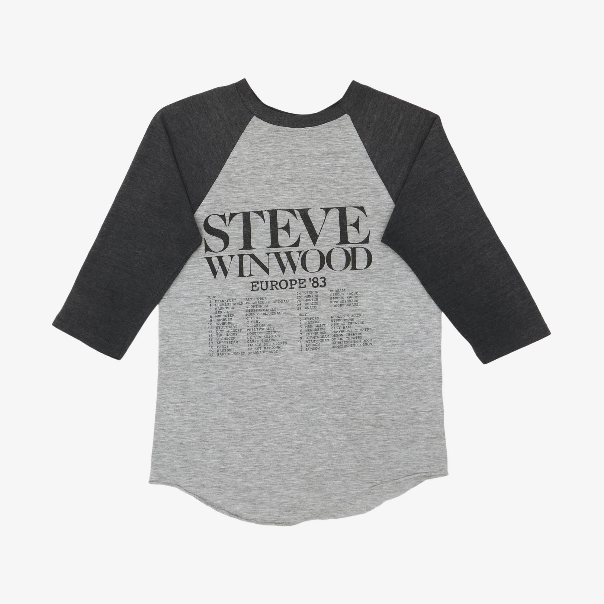 1983 Steve Winwood Baseball Tee