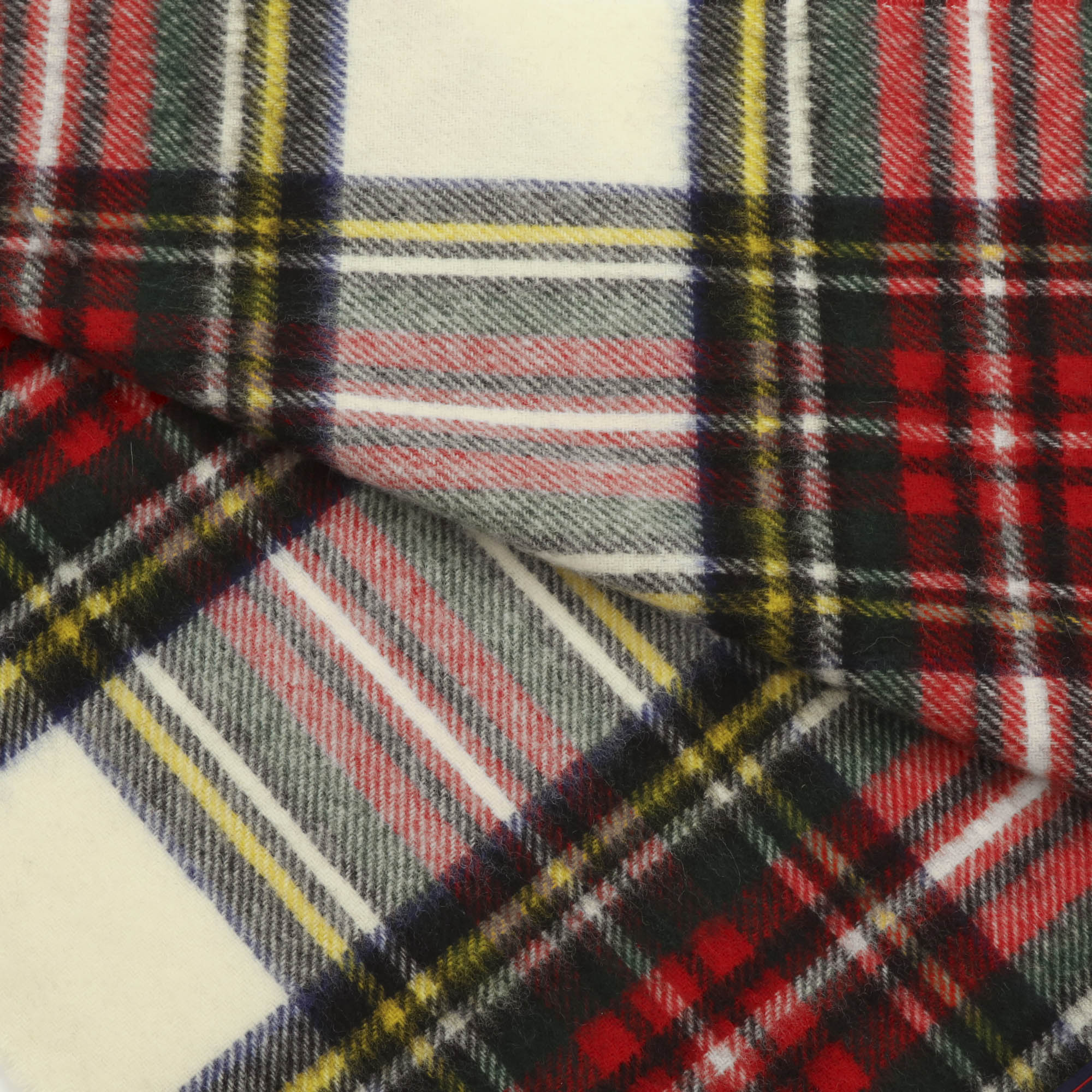 Merino Wool Plaid Scarf