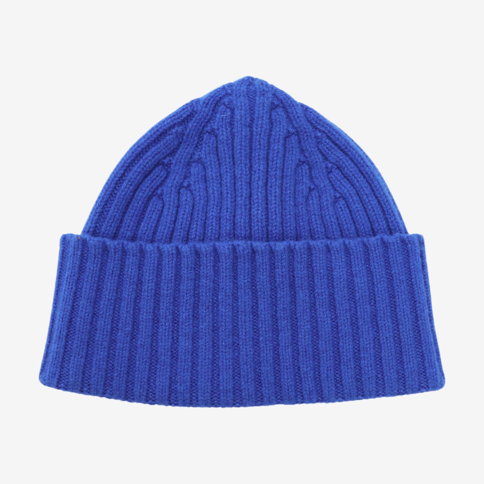 Lambswool Ribbed Knit Cap