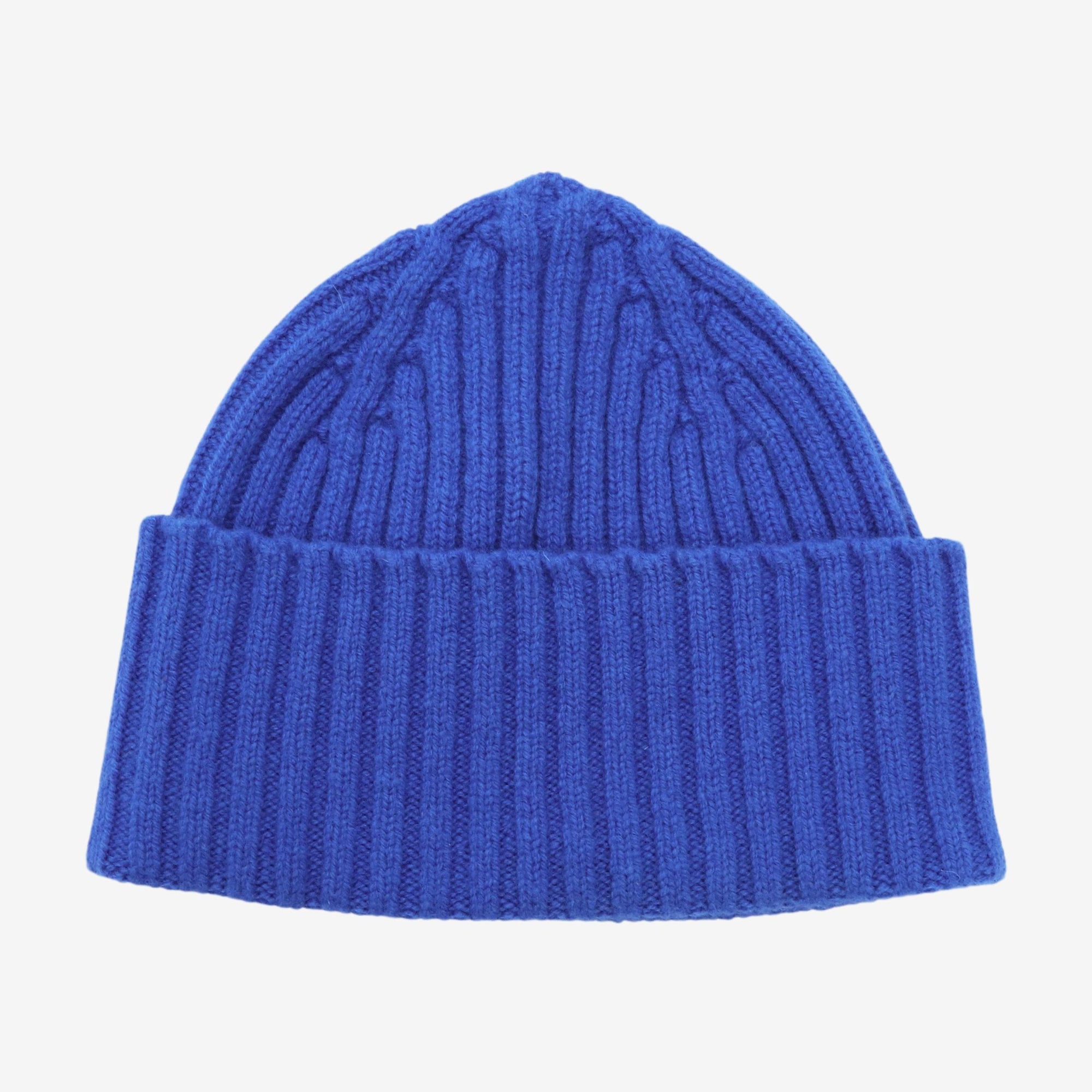 Lambswool Ribbed Knit Cap