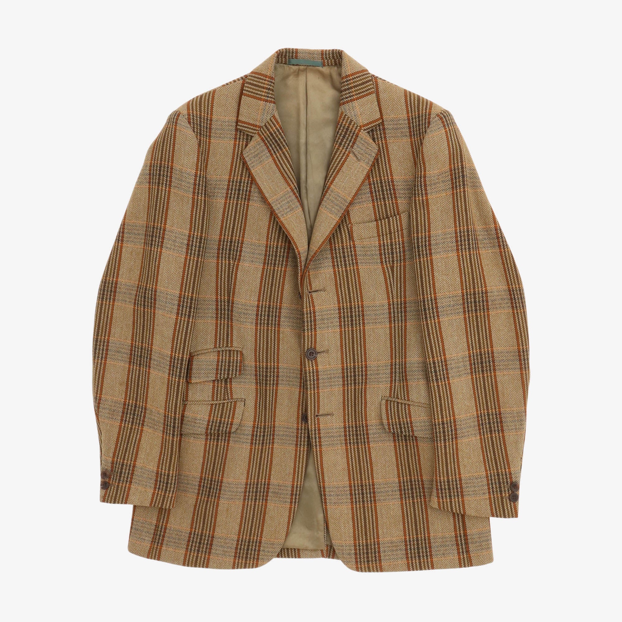 Vintage Plaid Wool Jacket