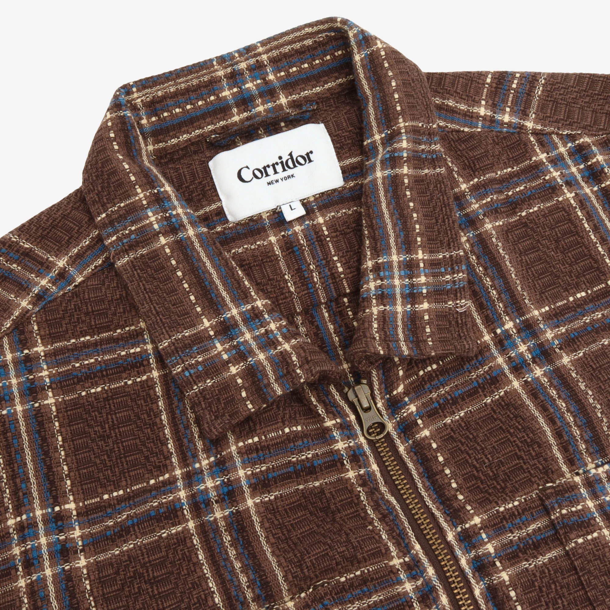 Venice Plaid Zip Overshirt