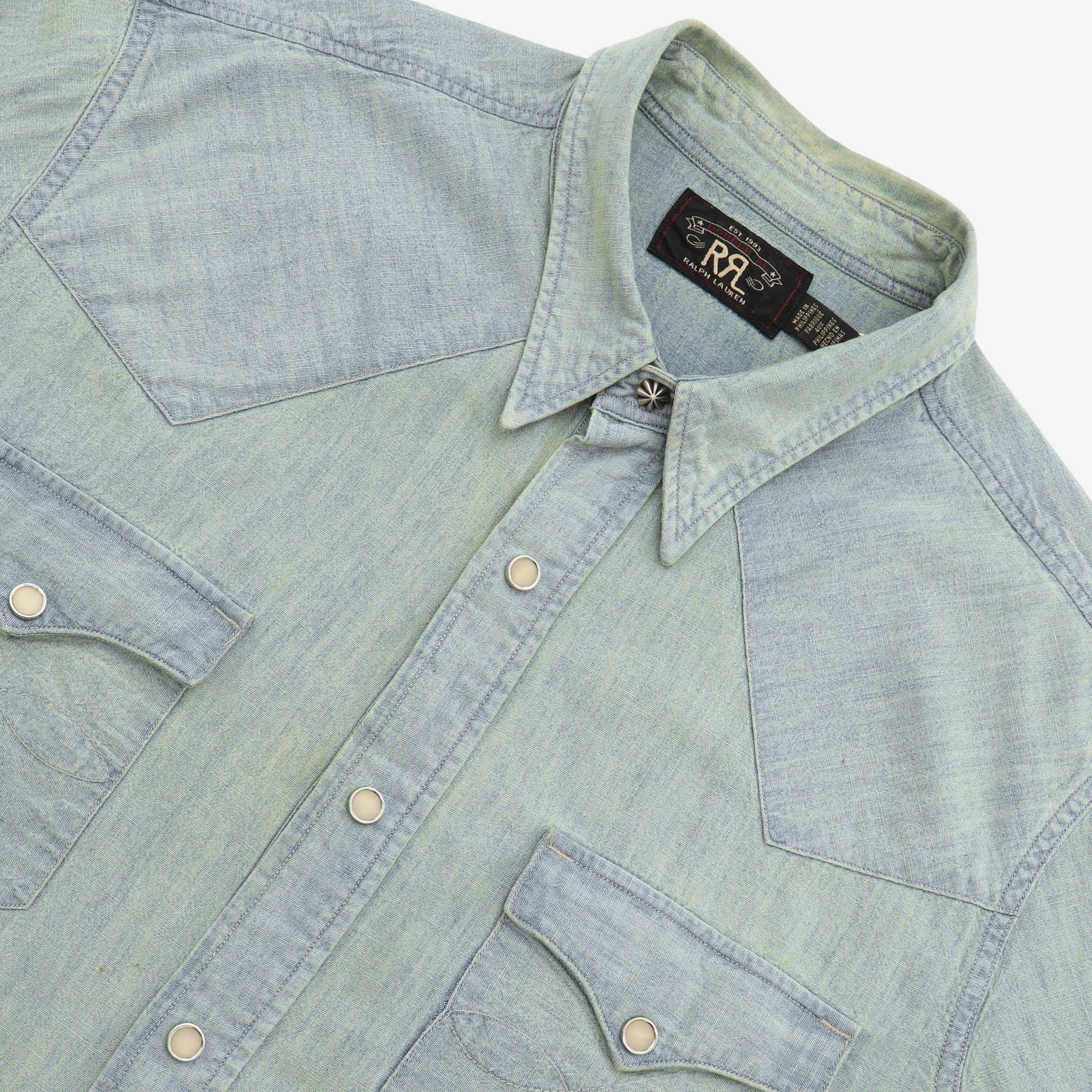 Davey Wash Chambray Western Shirt