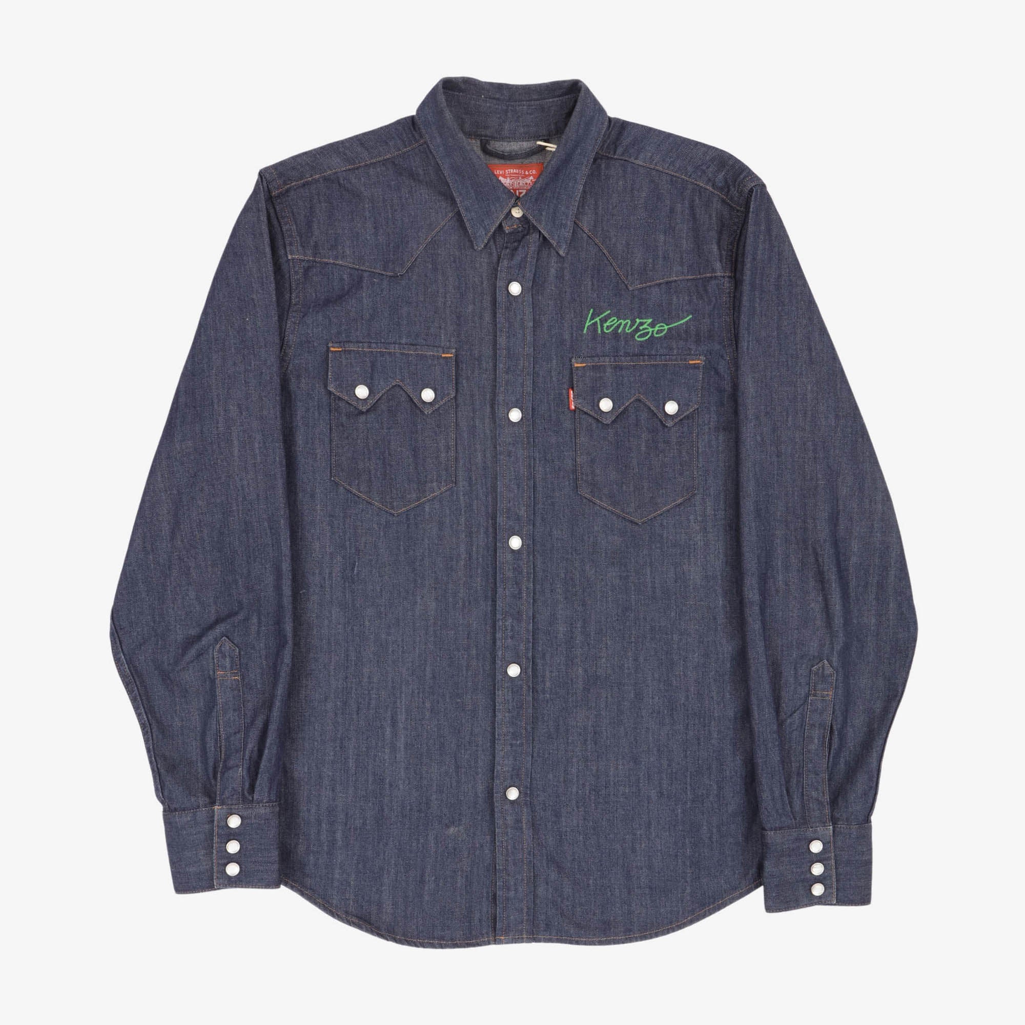 Kenzo Denim Western Cowboy Shirt