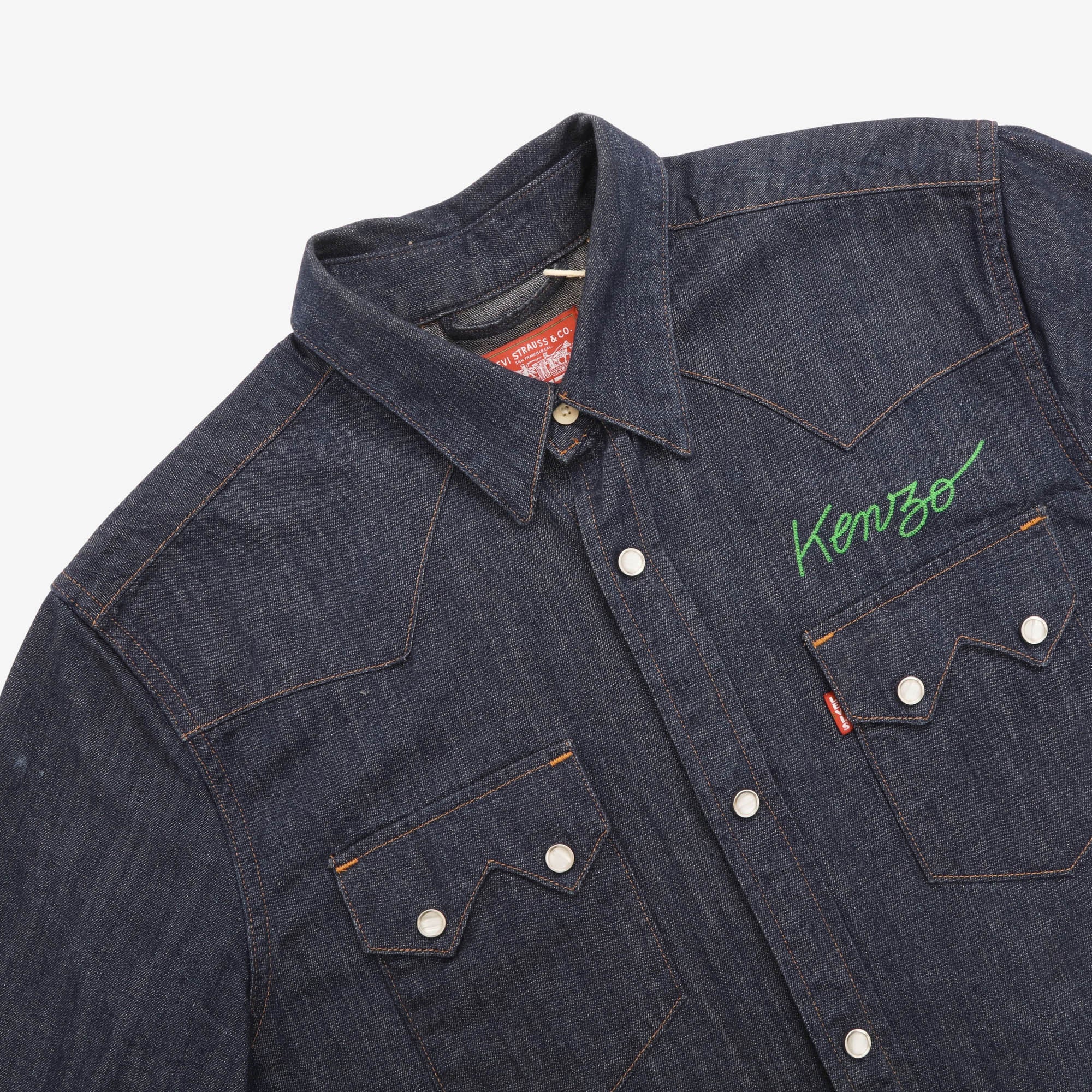 Kenzo Denim Western Cowboy Shirt