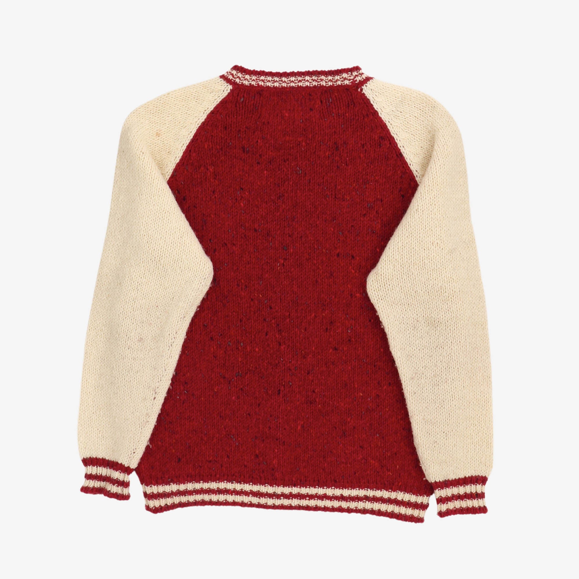 Raglan Knit Varsity Sweater