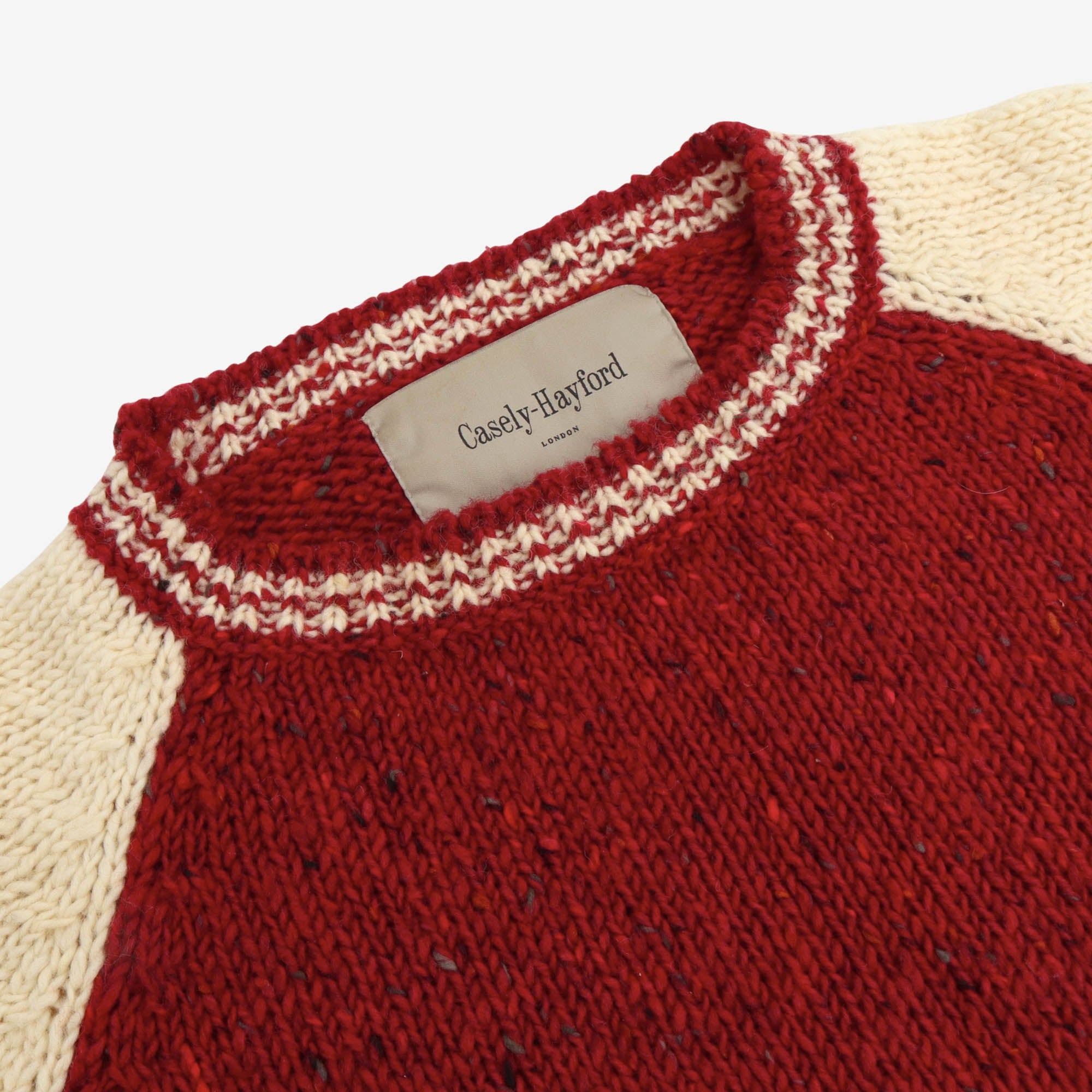 Raglan Knit Varsity Sweater
