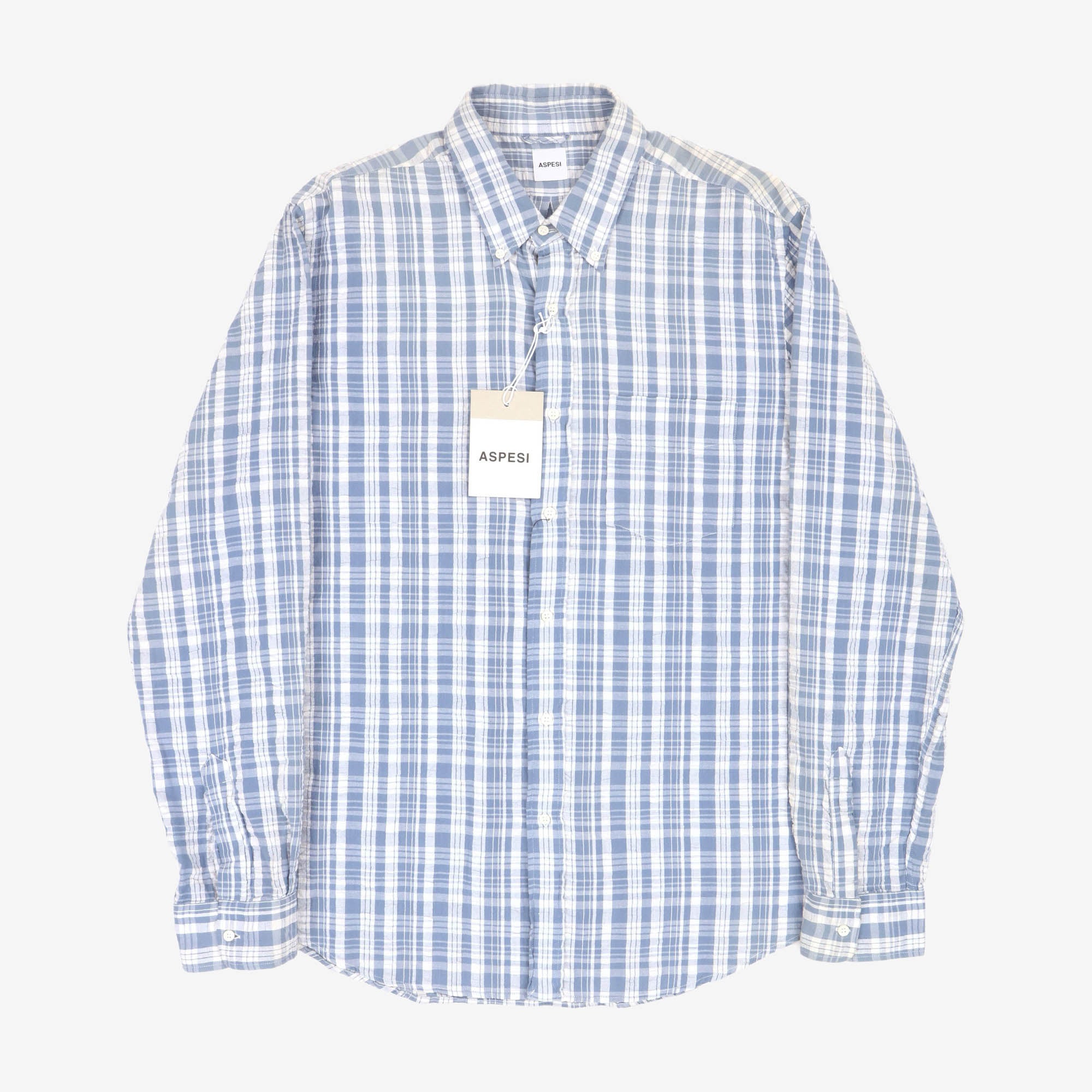 Check Plaid Seersucker Shirt