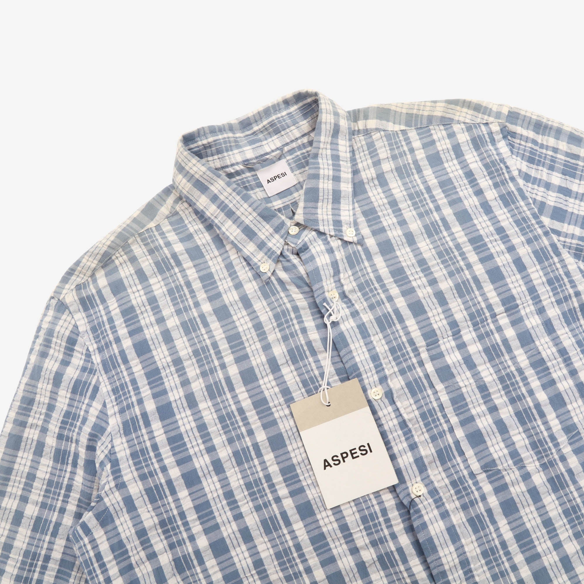 Check Plaid Seersucker Shirt