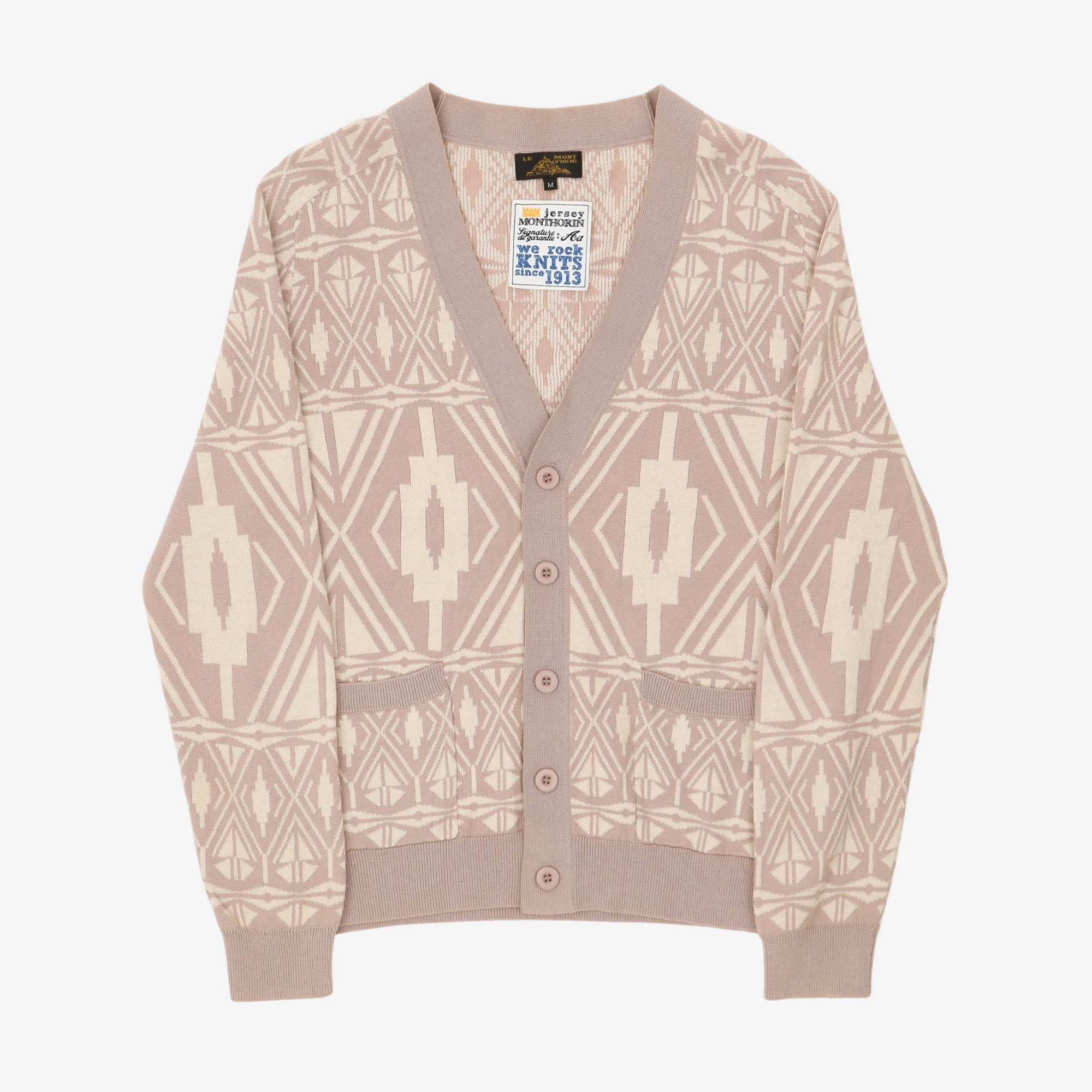 Geo Jacquard Cardigan