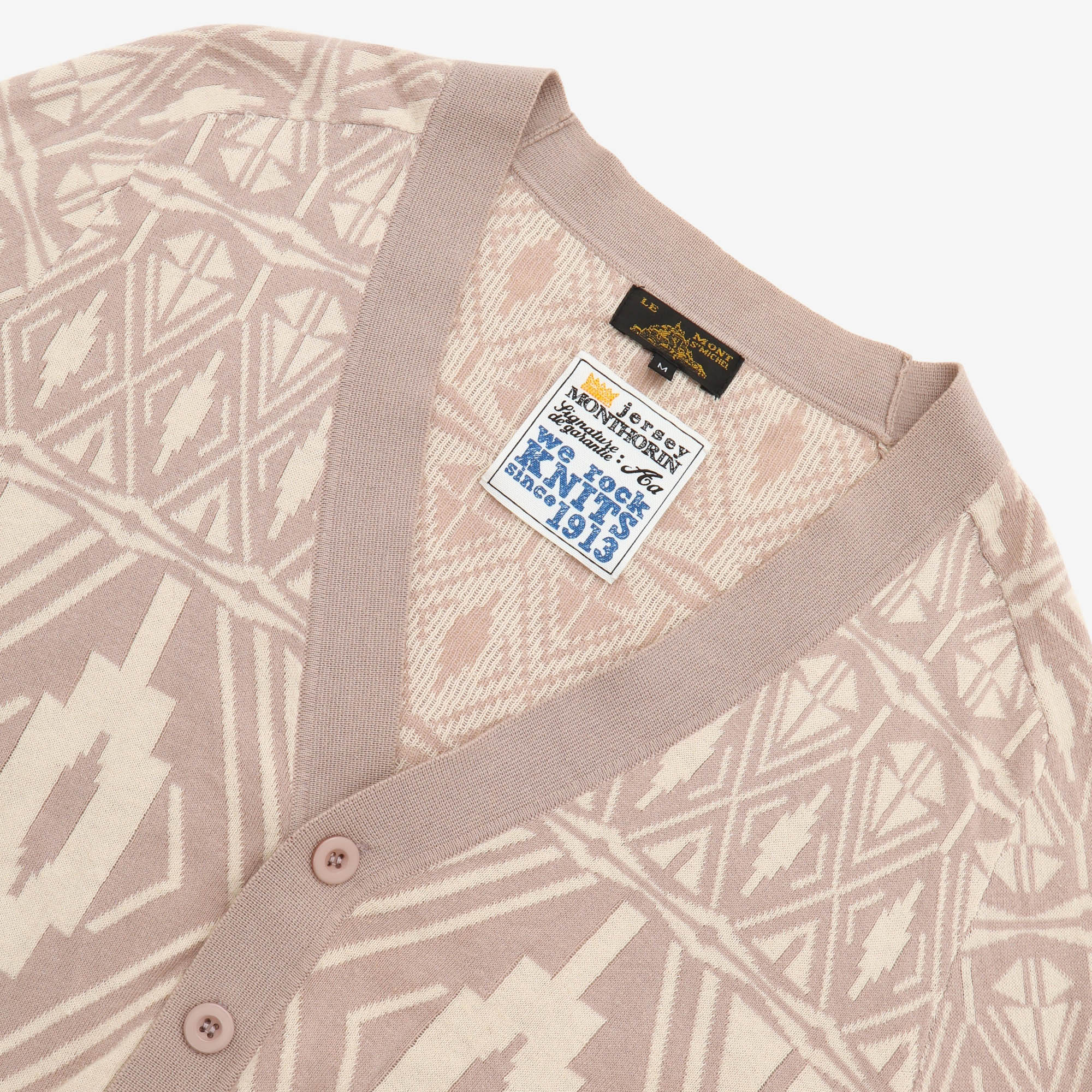Geo Jacquard Cardigan