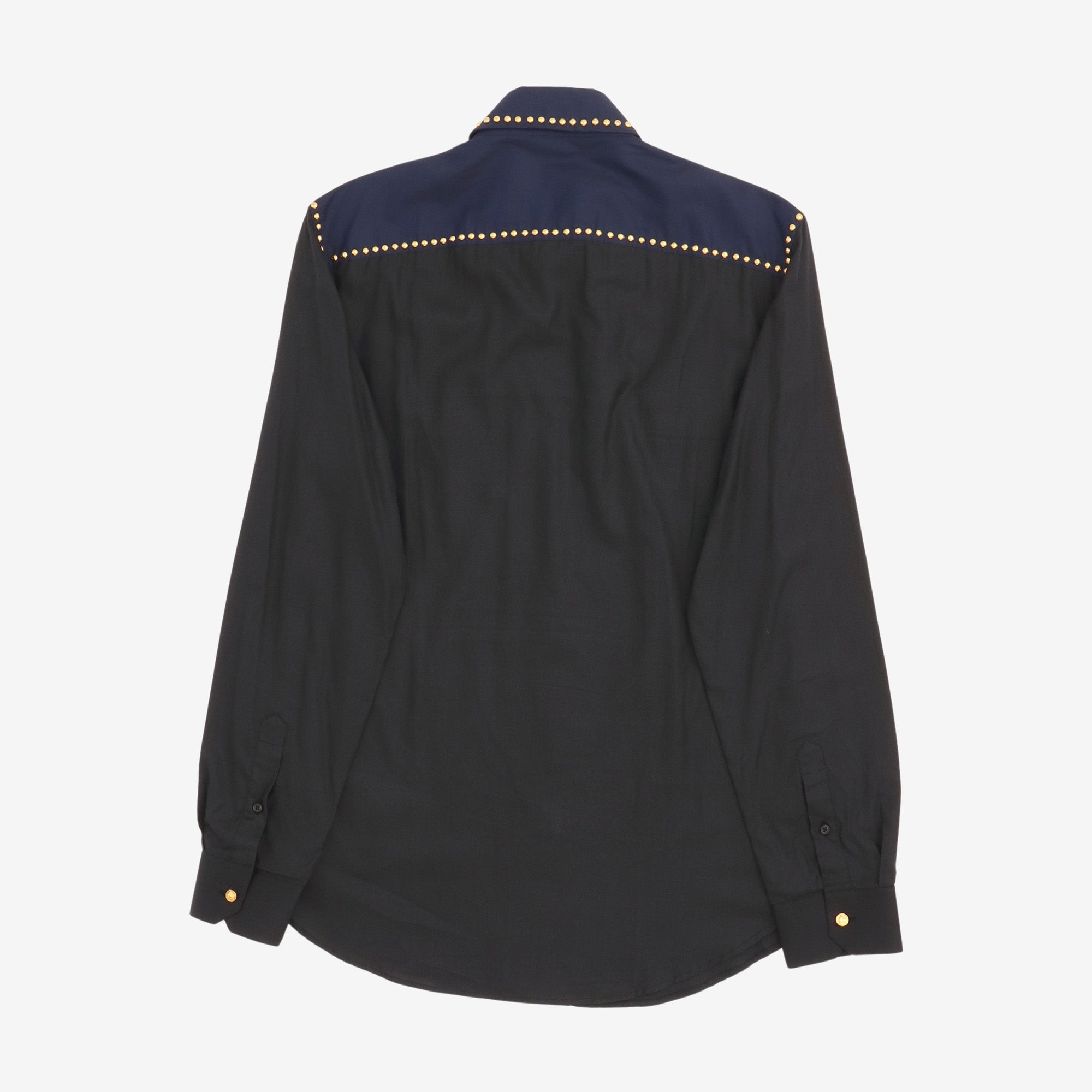 Studded Colorblock Western Shirt