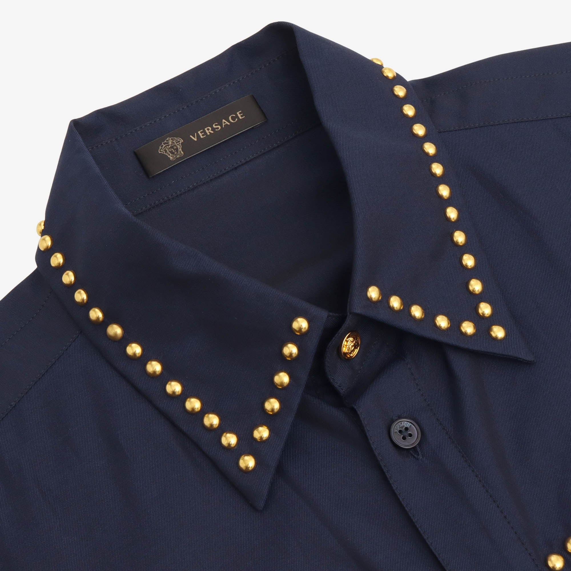 Studded Colorblock Western Shirt