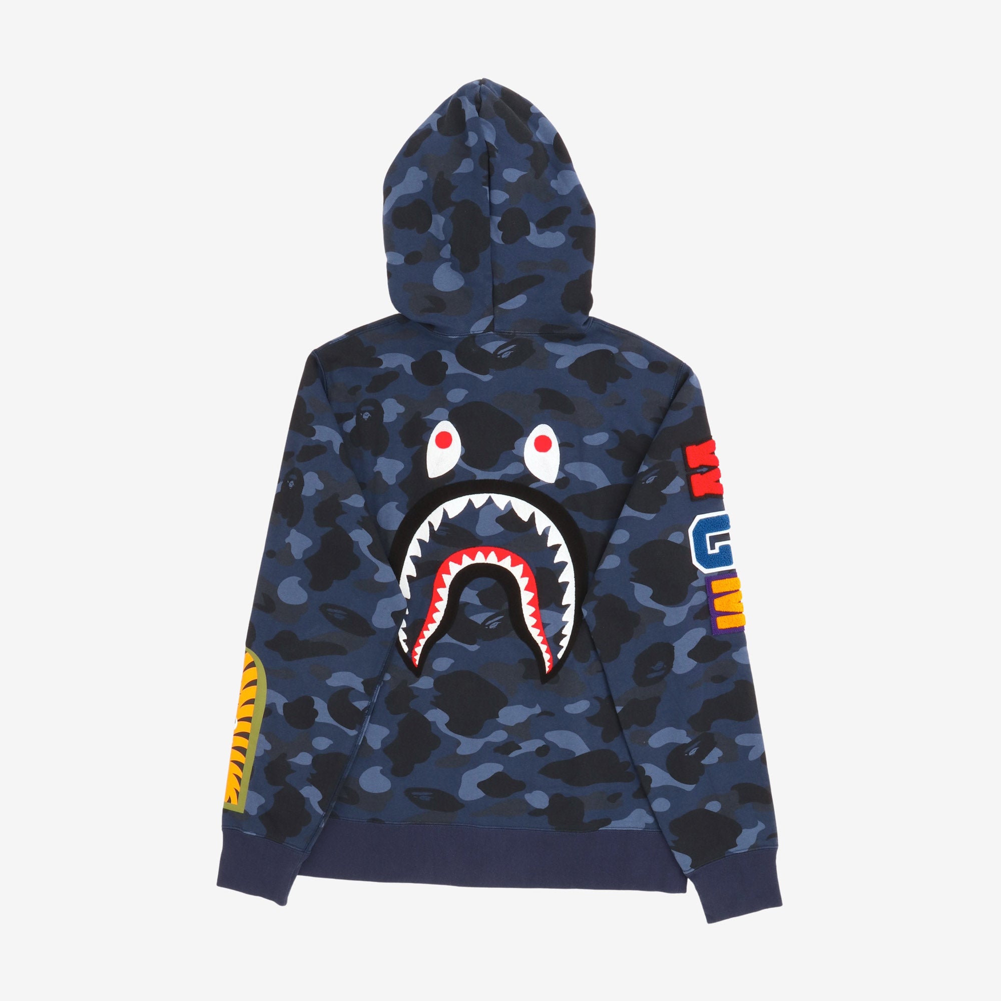Color Camo Shark Full Zip Hoodie