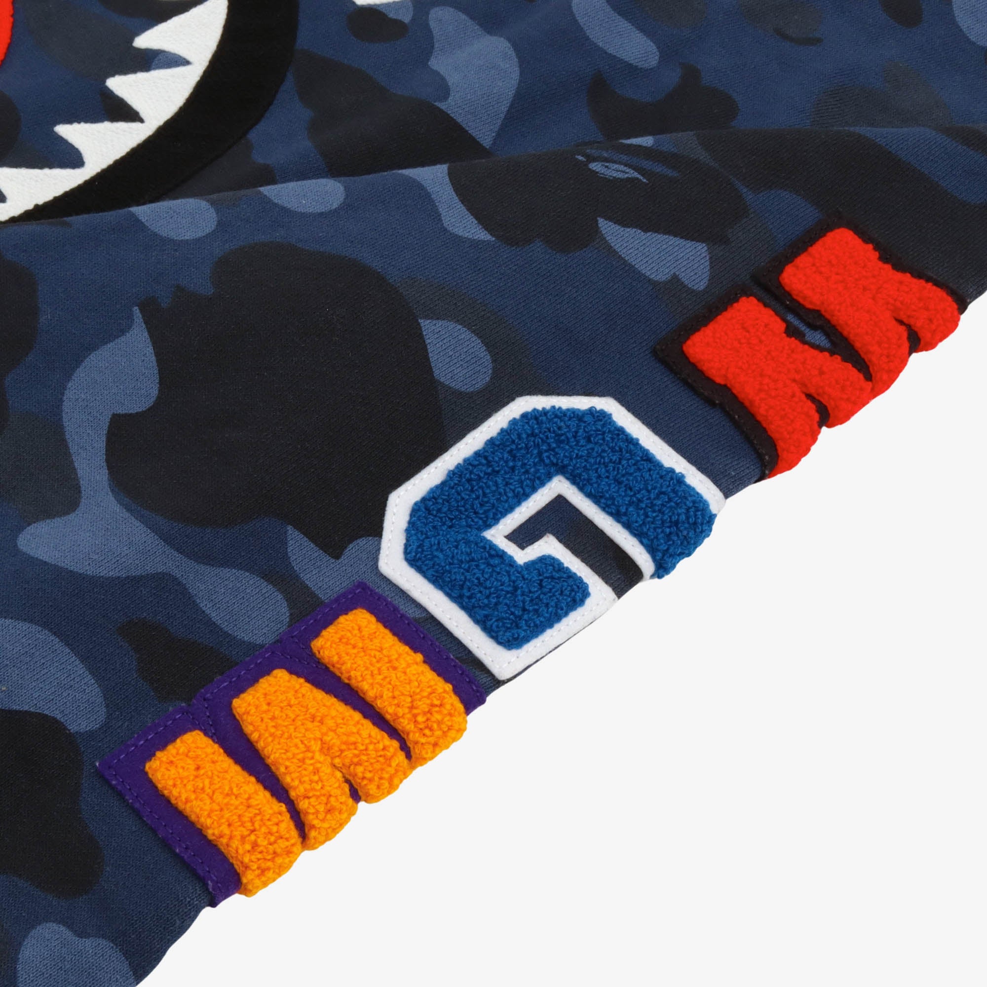 Color Camo Shark Full Zip Hoodie