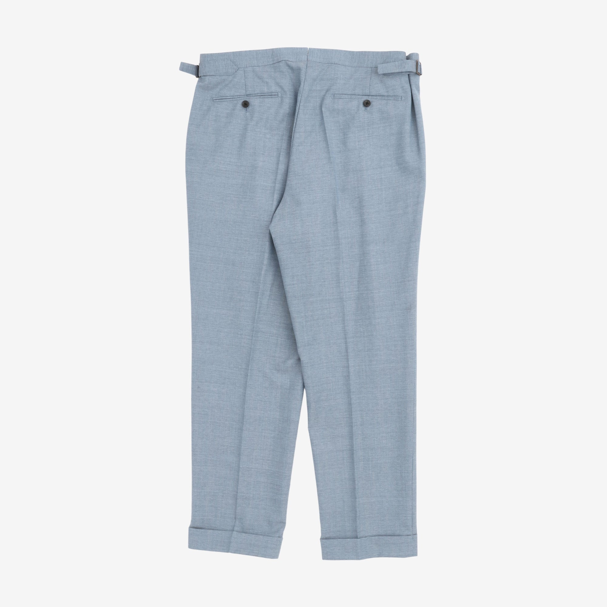 Wool Pleated Trousers (38W X 29L)