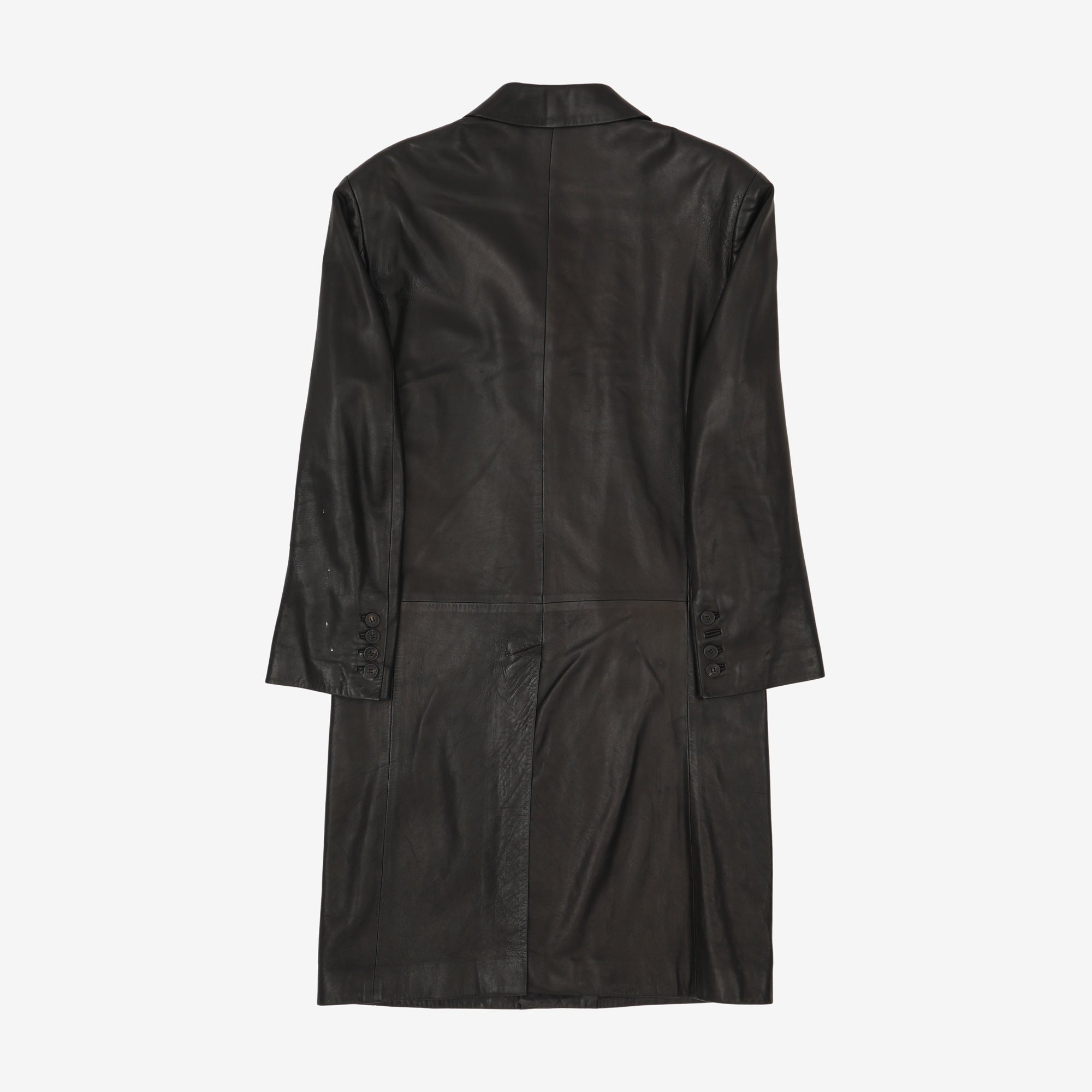 Vintage Leather Overcoat