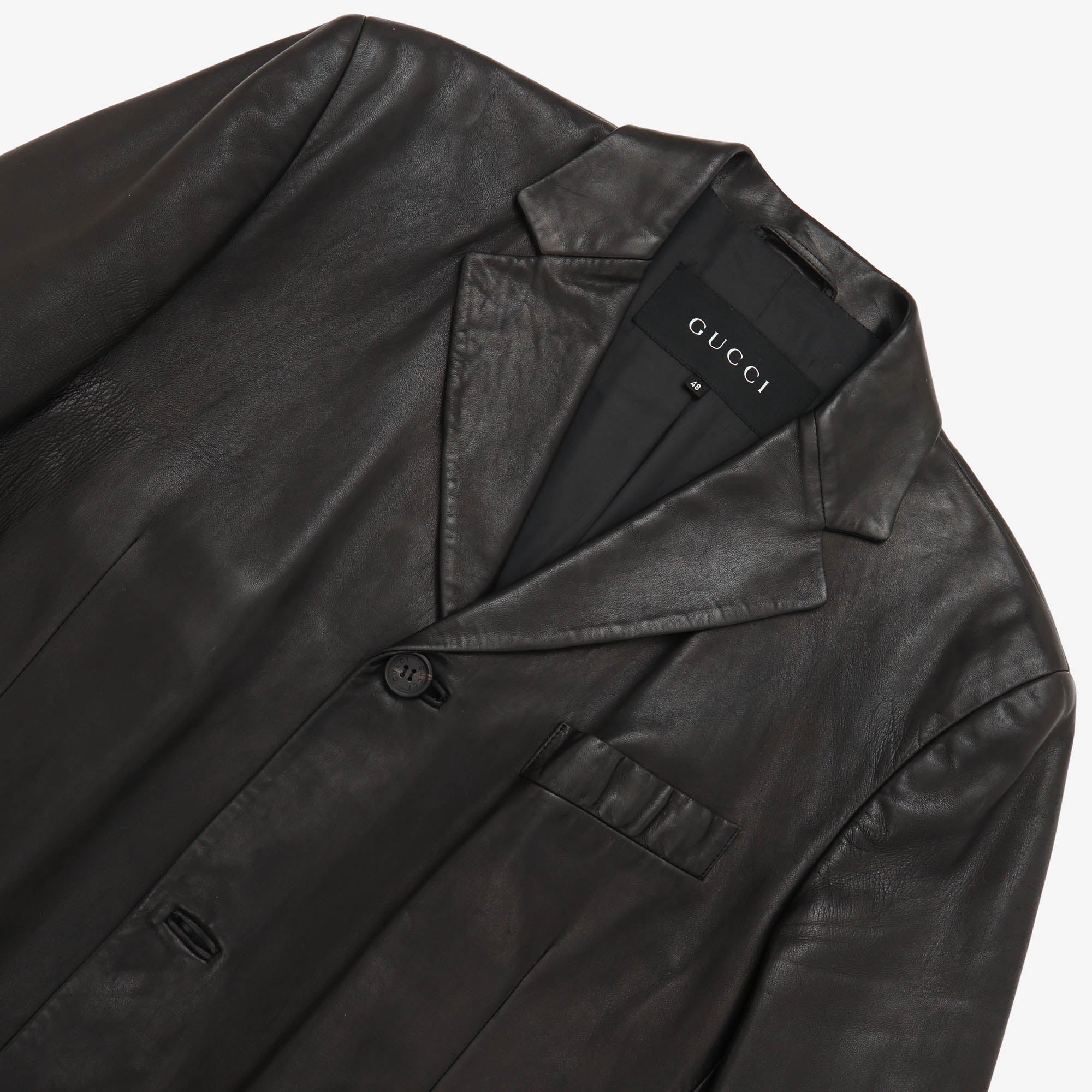 Vintage Leather Overcoat