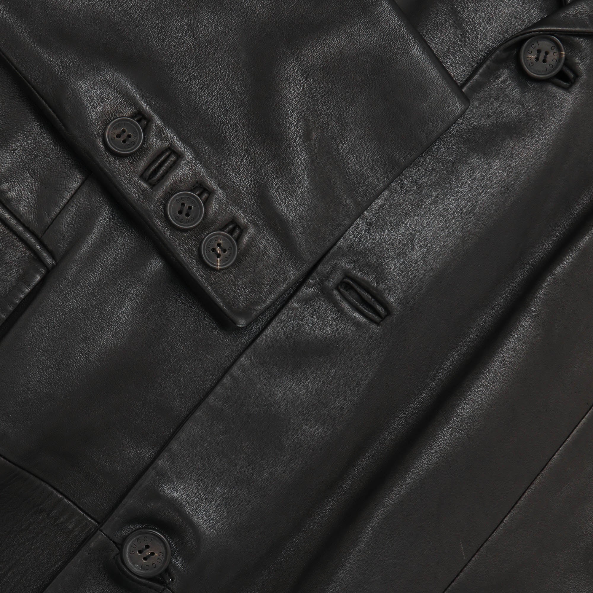 Vintage Leather Overcoat