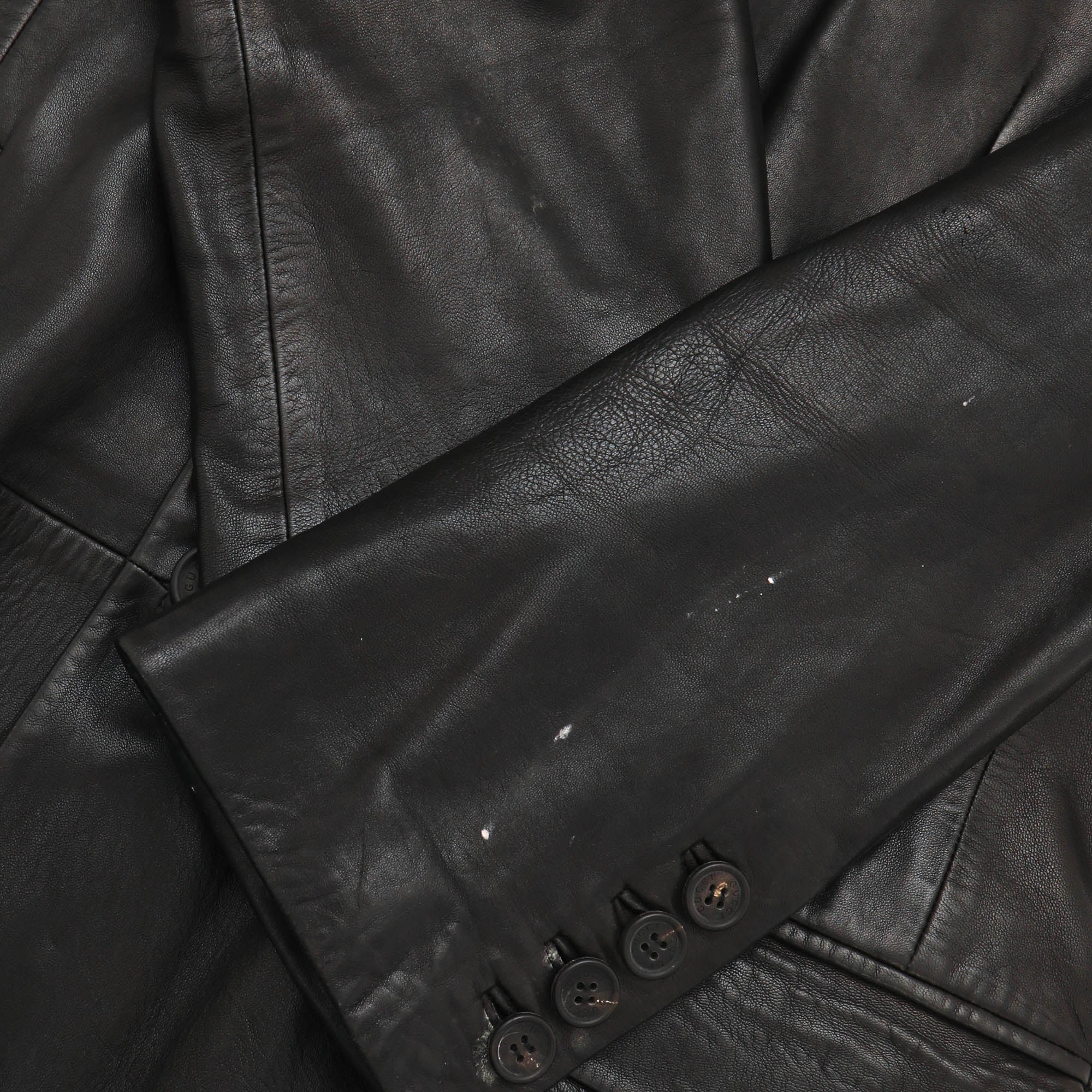 Vintage Leather Overcoat